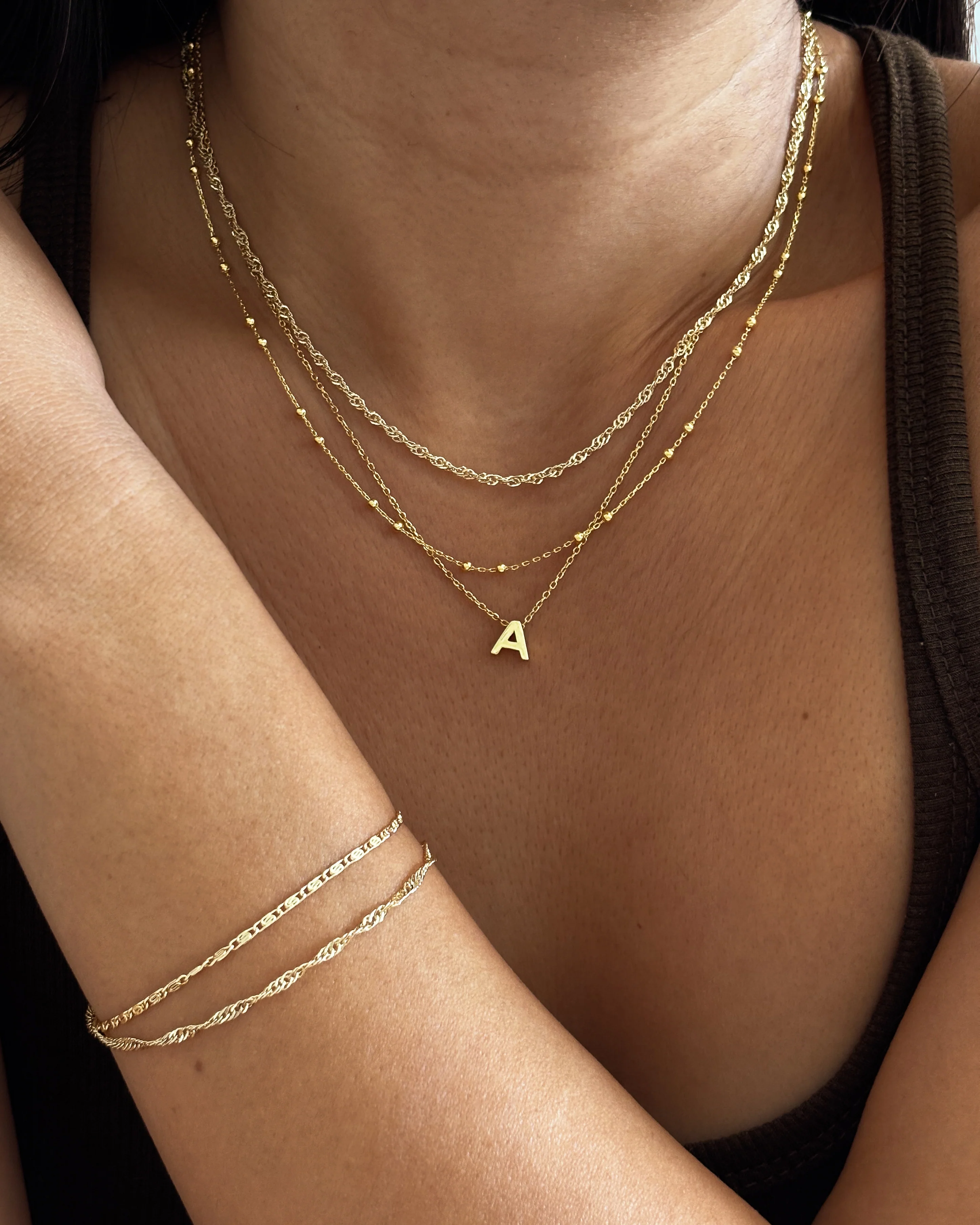Anne + Lea + Alphabet Necklace Set - Image 2