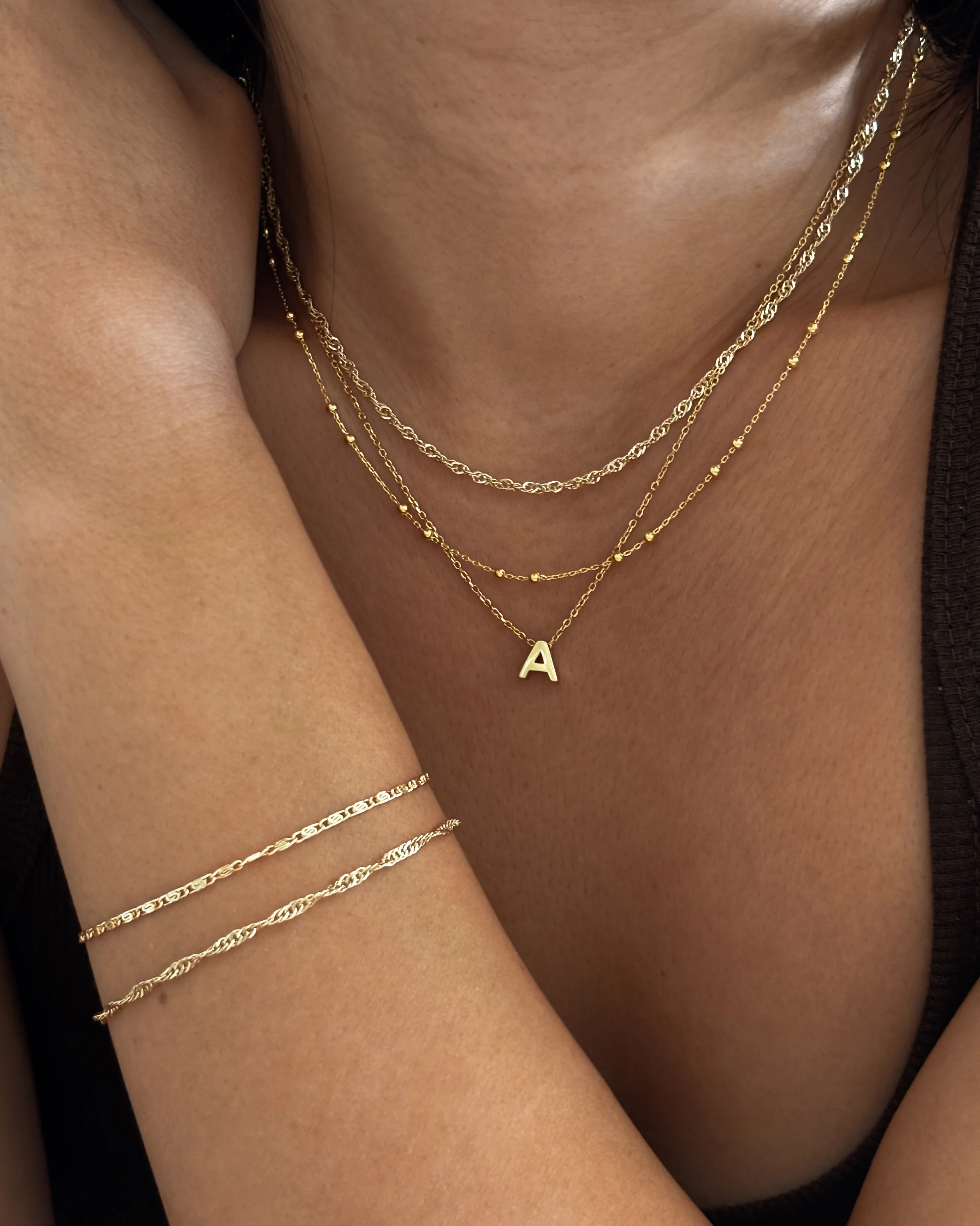 Anne + Lea + Alphabet Necklace Set - Image 4