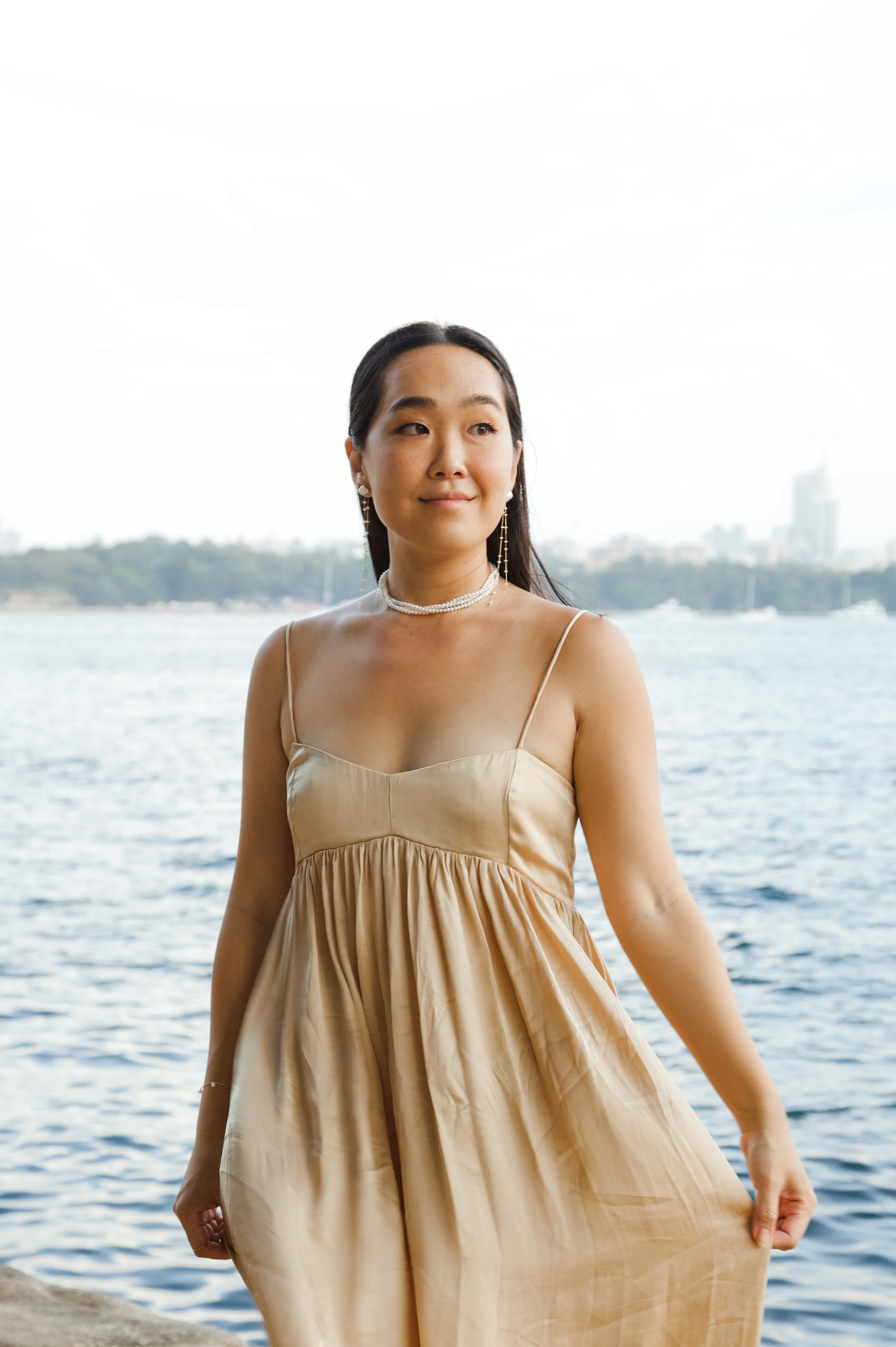 Adeline 3 Row Pearl Choker - Image 3