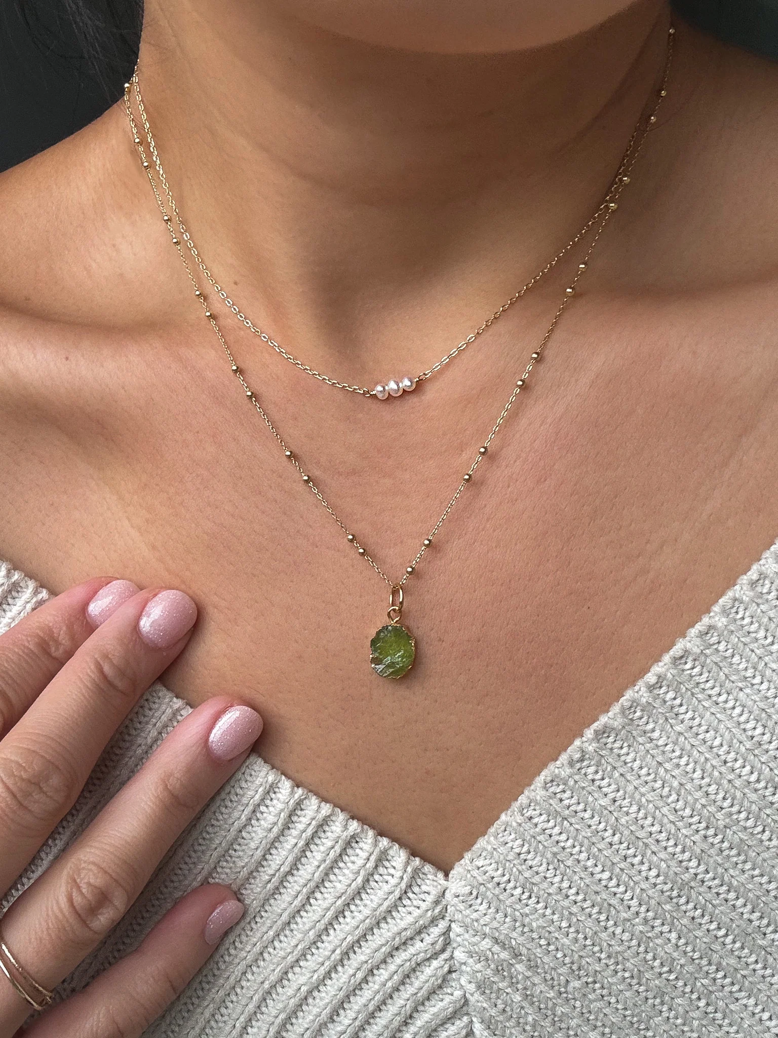 Adeline Pearl Necklace - Image 4