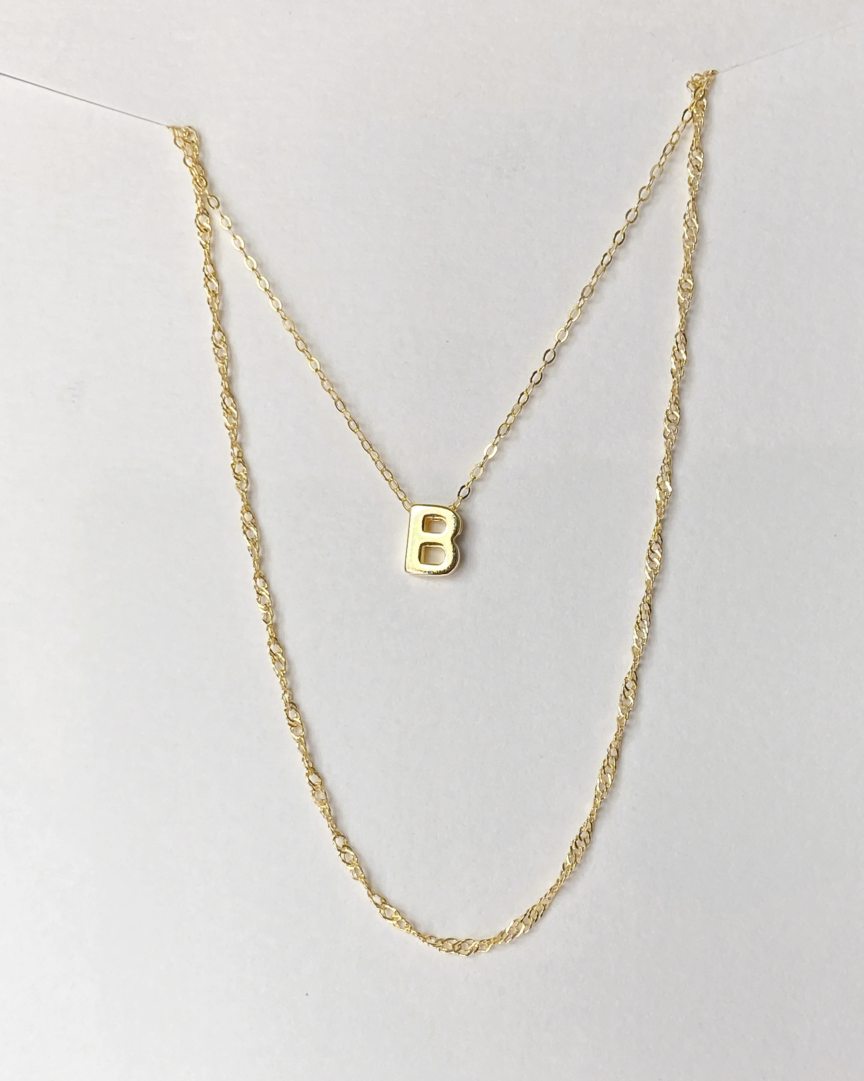 Alphabet + Long Anne Necklace Set - Image 3