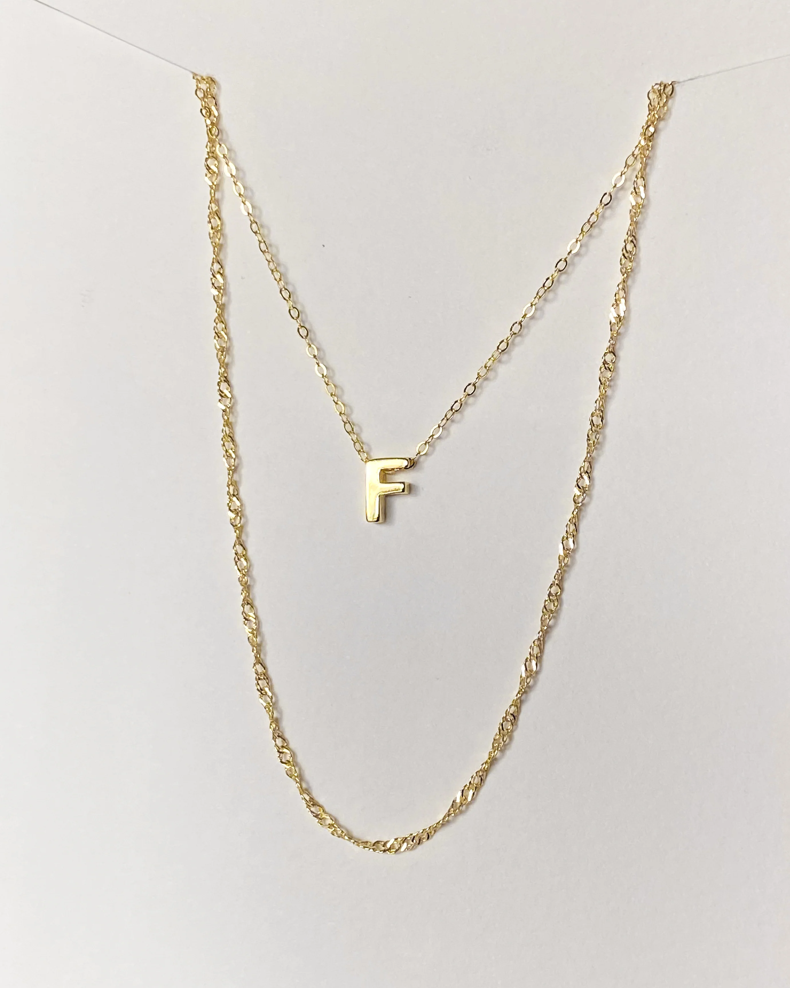 Alphabet + Long Anne Necklace Set - Image 7