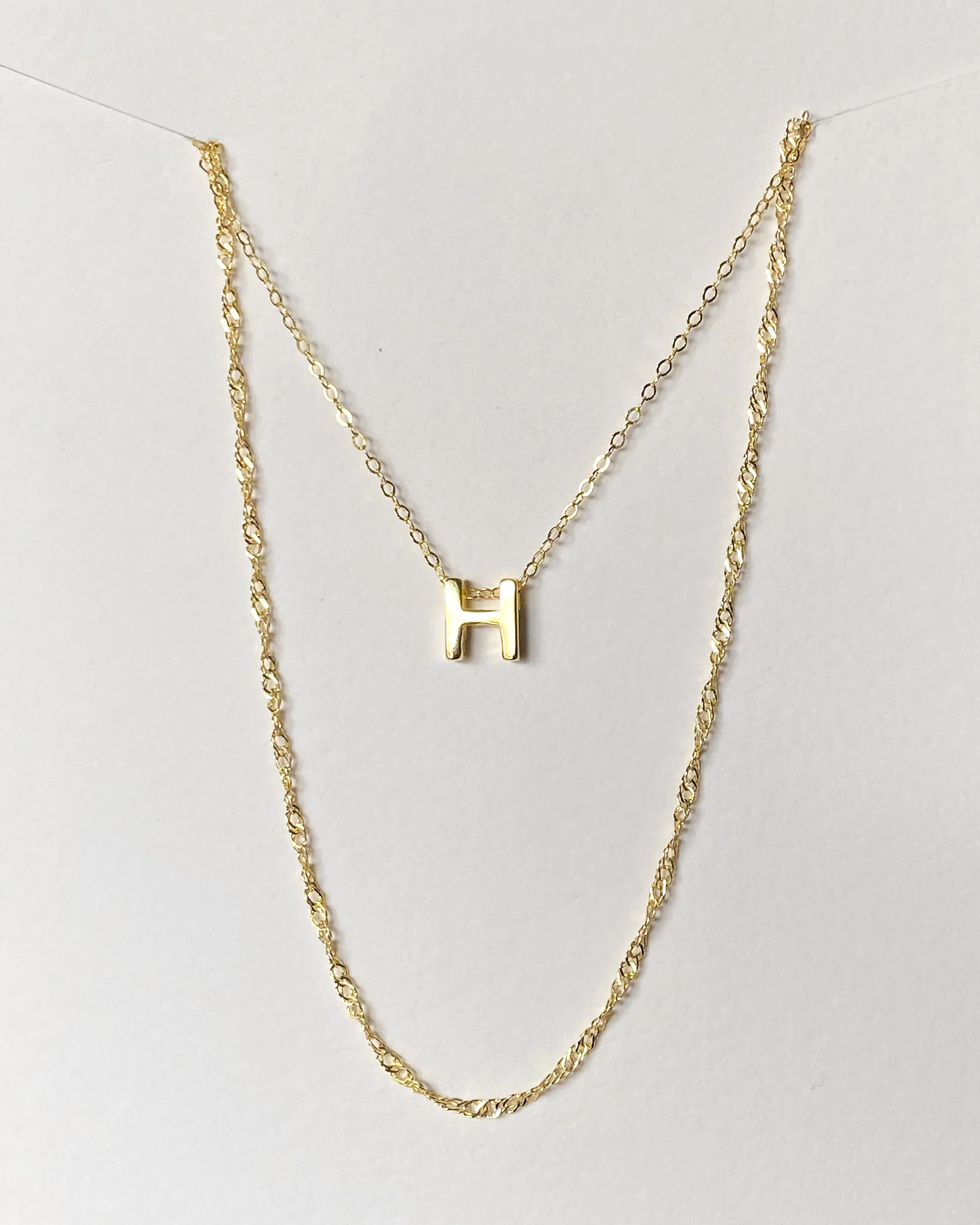 Alphabet + Long Anne Necklace Set - Image 9