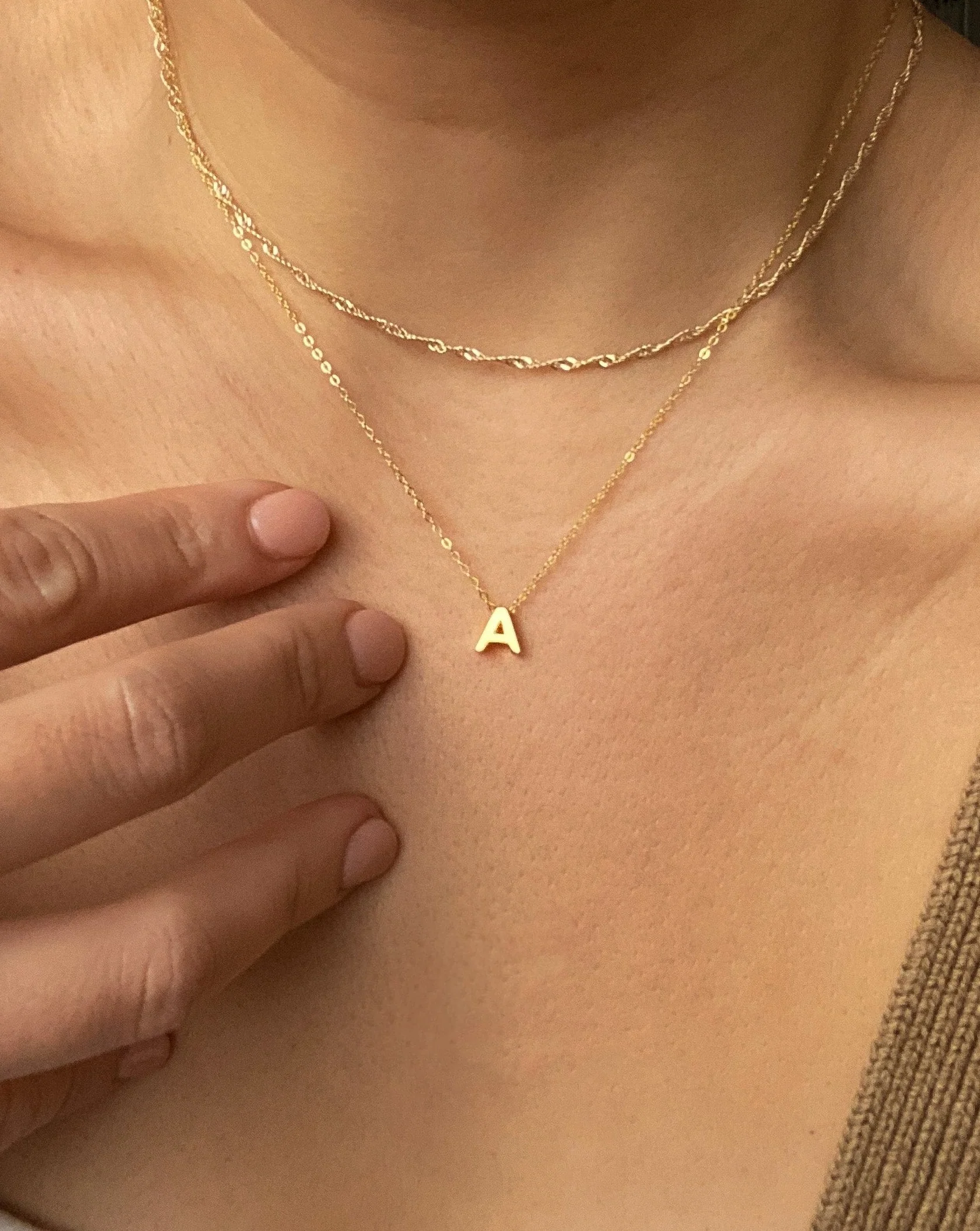 A - Alphabet Necklace - Image 3