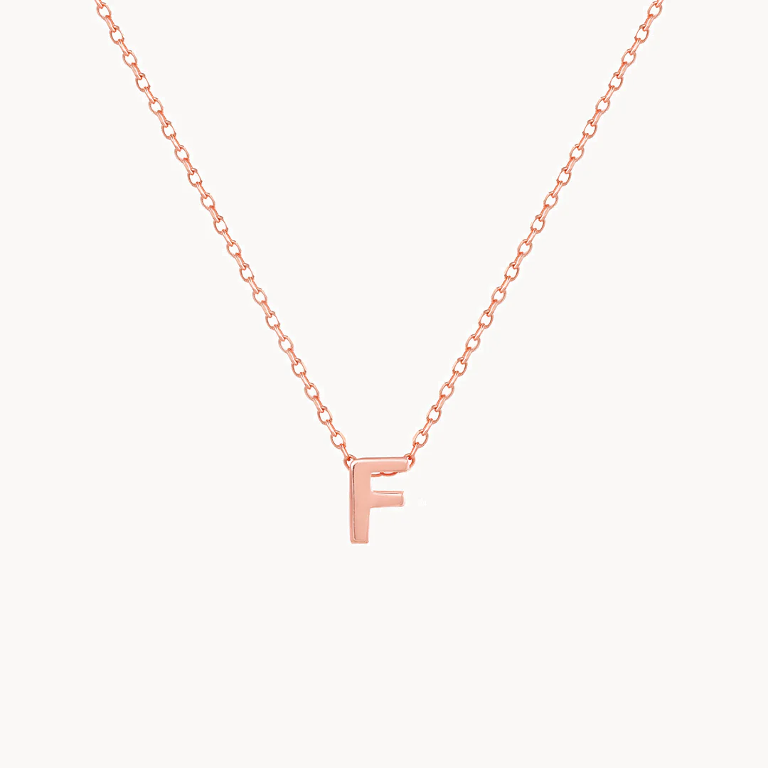 Alphabet Necklace - Rose gold - Image 6