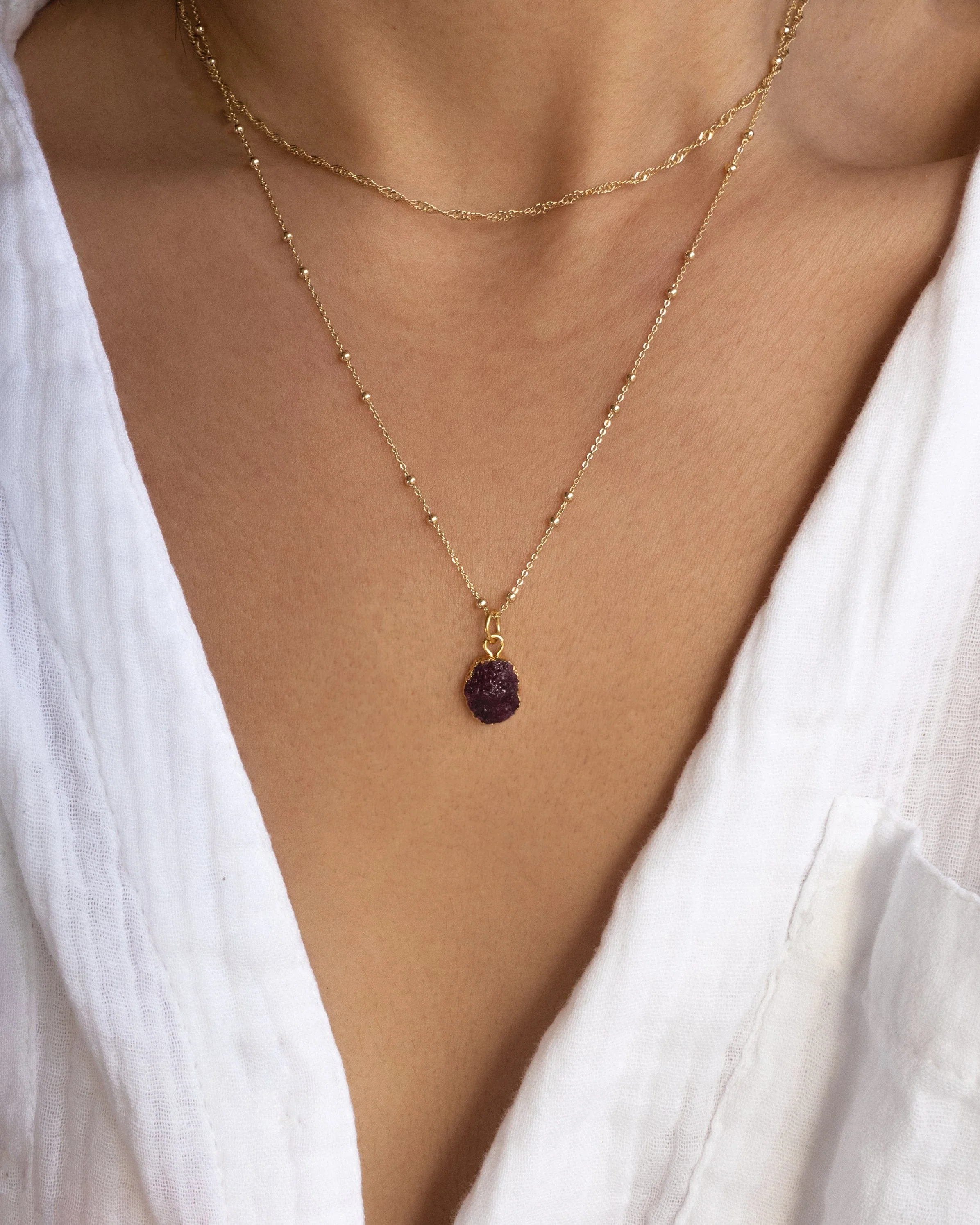 July Birthstone | Ruby Necklace - Image 3