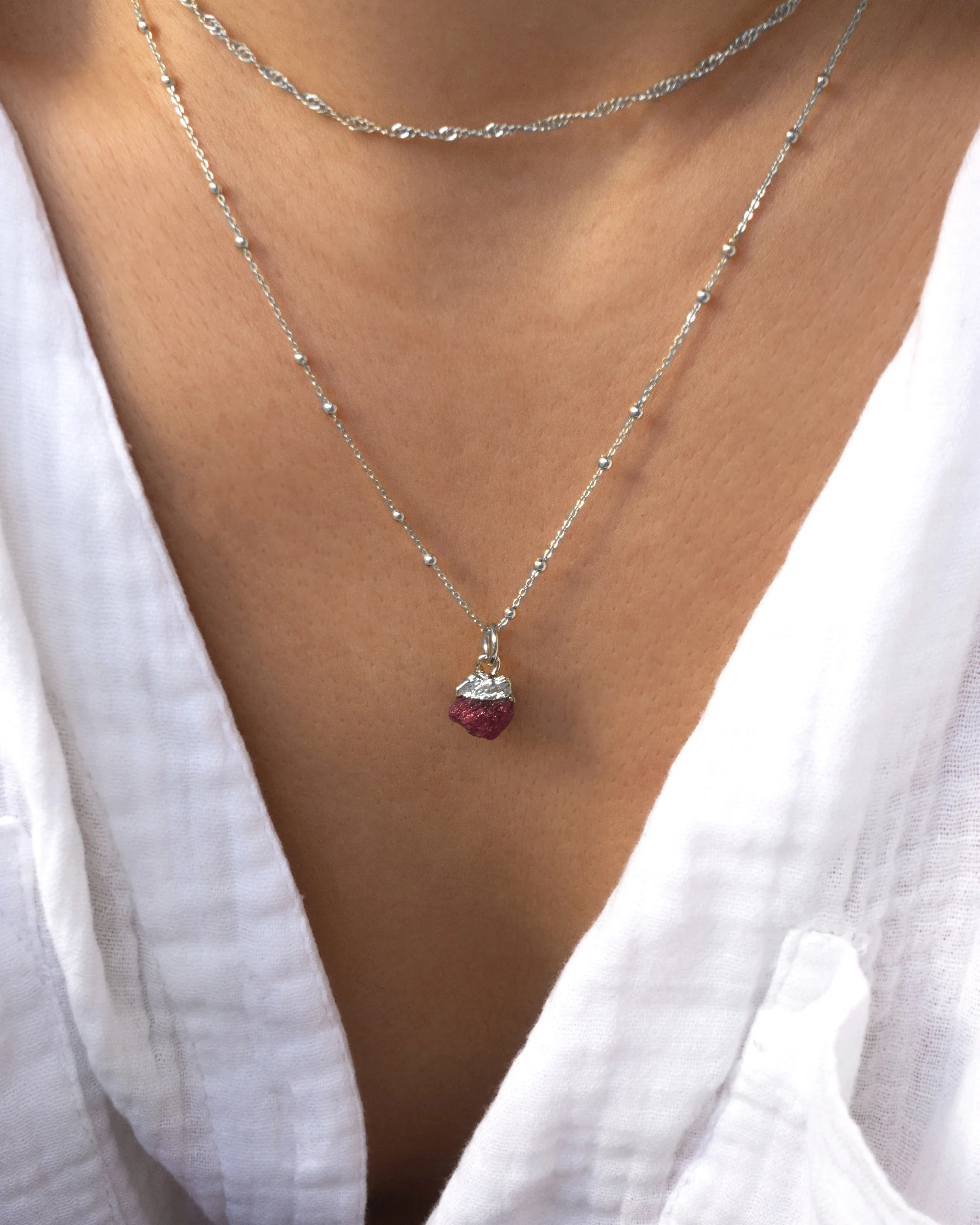 Anne Choker + Birthstone Necklace Set - Image 3