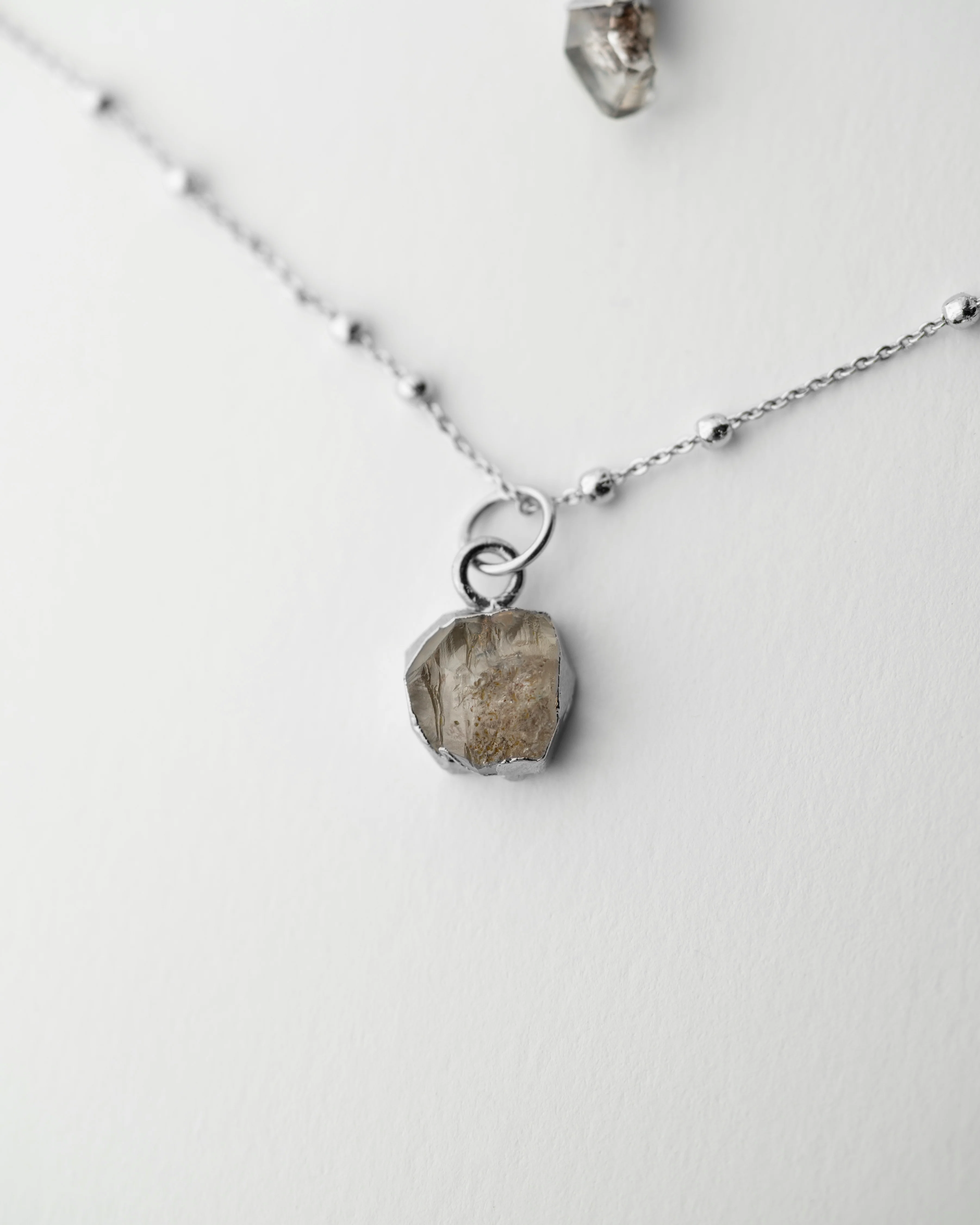 April Birthstone | Herkimer Diamond Necklace - Image 14