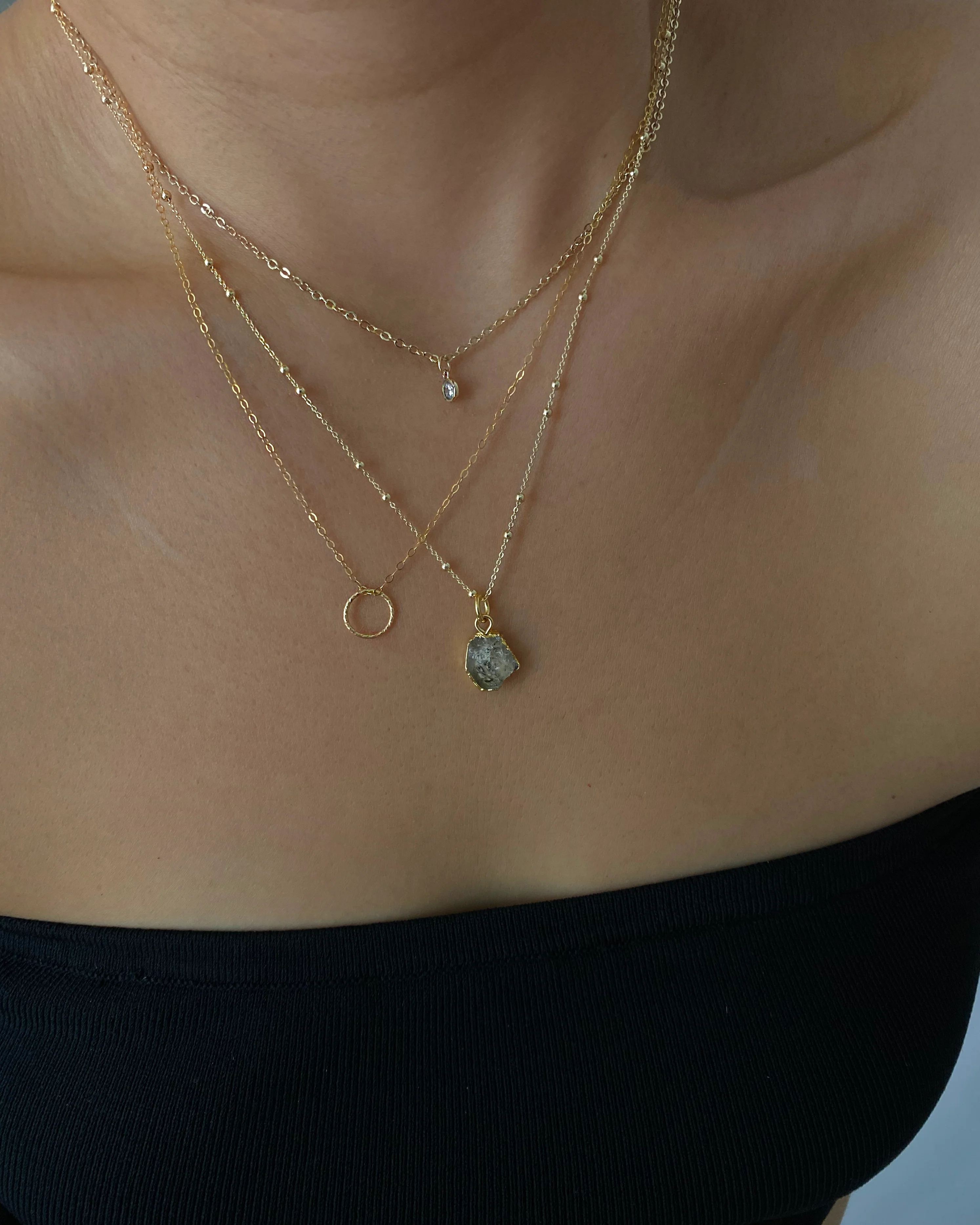 April Birthstone | Herkimer Diamond Necklace - Image 7