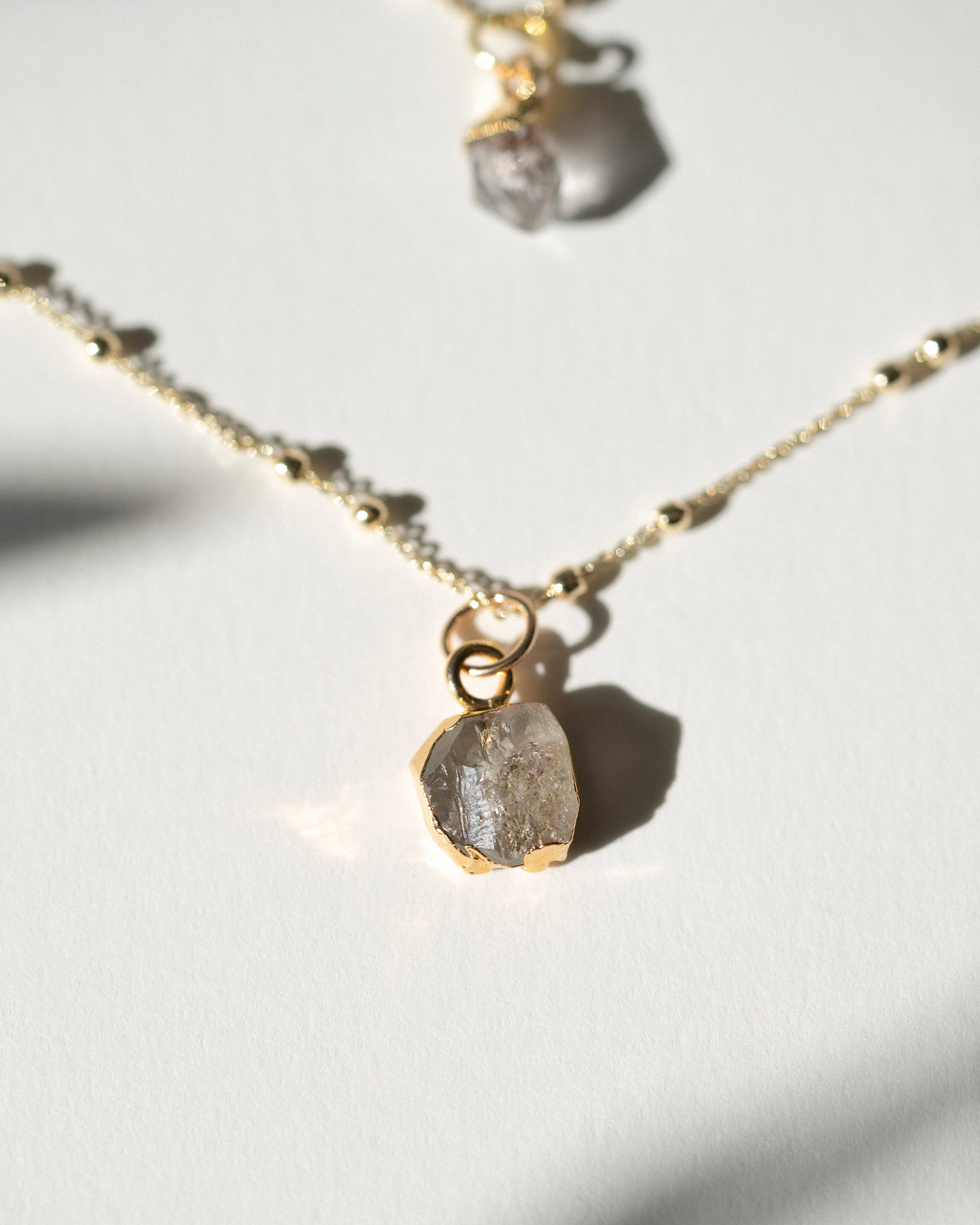 April Birthstone | Herkimer Diamond Necklace - Image 8