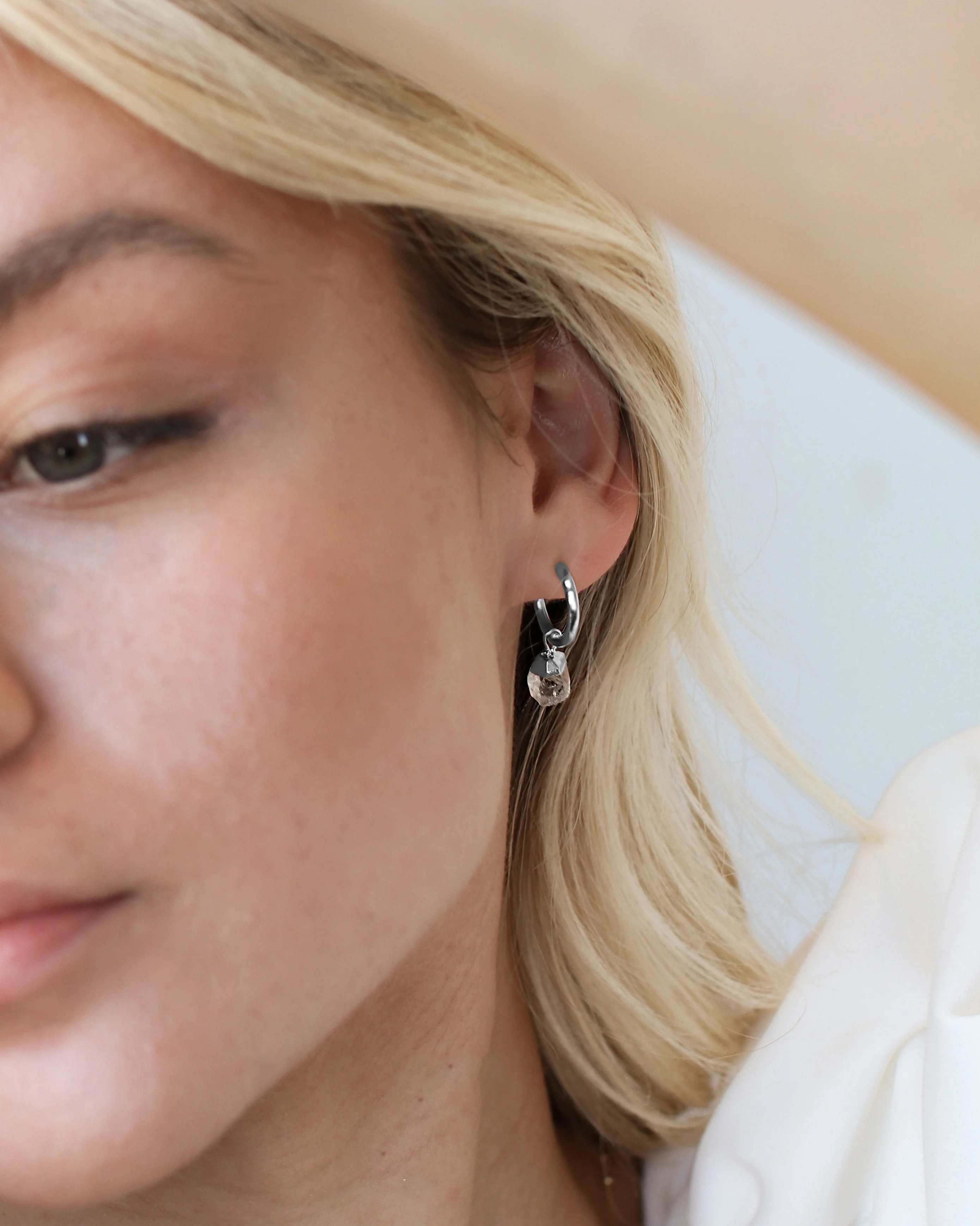 April Birthstone | Herkimer Diamond Earrings - Image 15