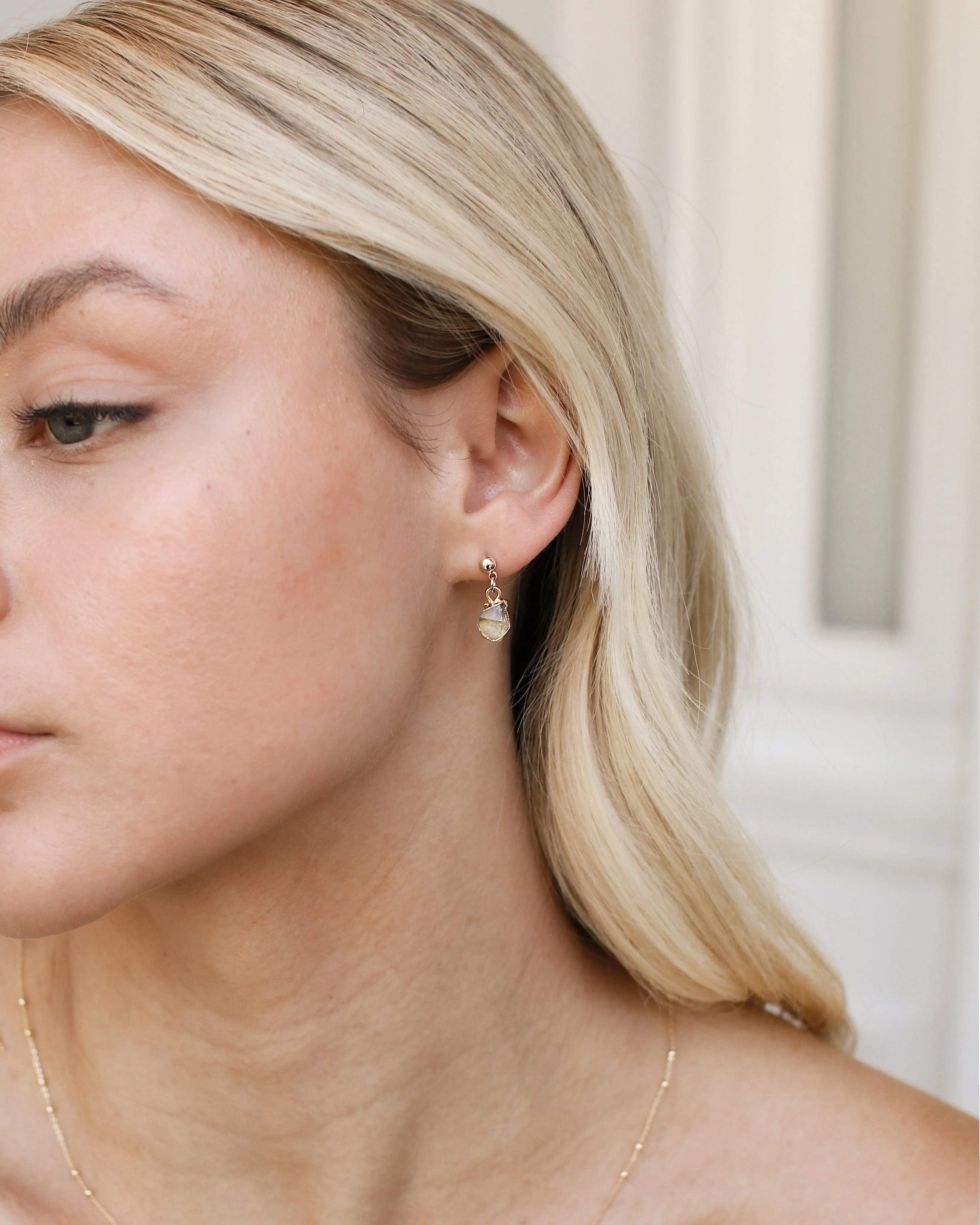April Birthstone | Herkimer Diamond Earrings - Image 9