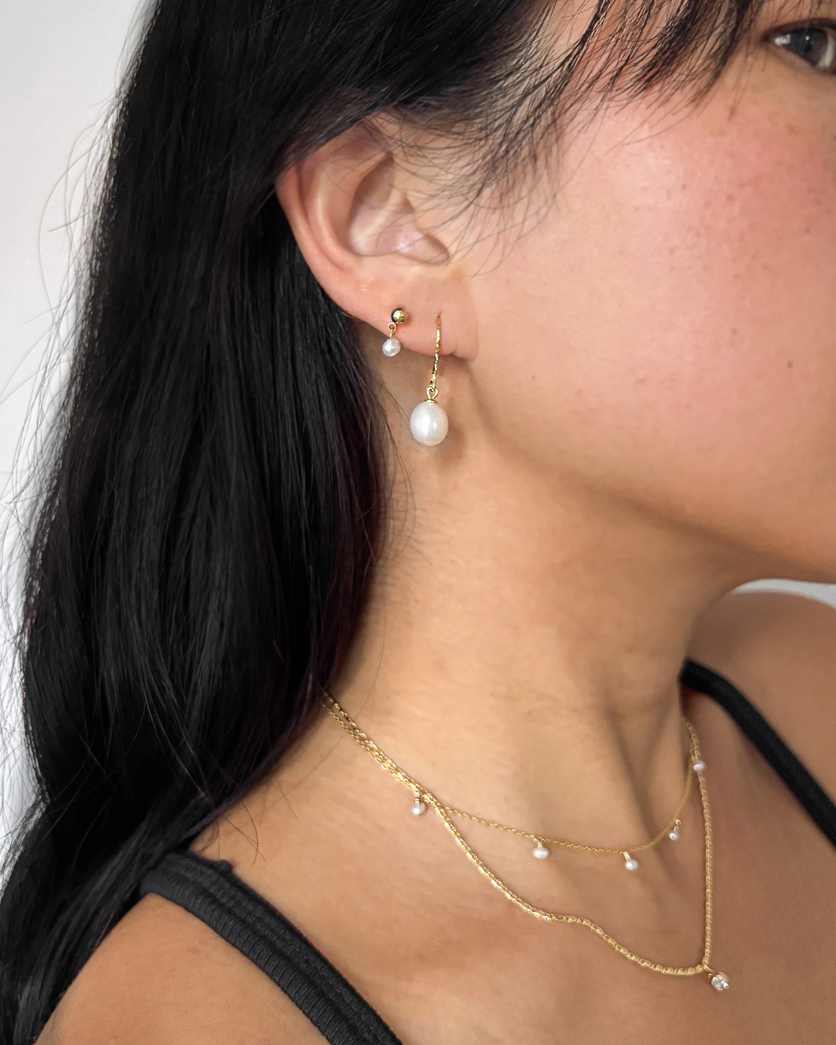 Audrey Pearl Earrings II - Image 3