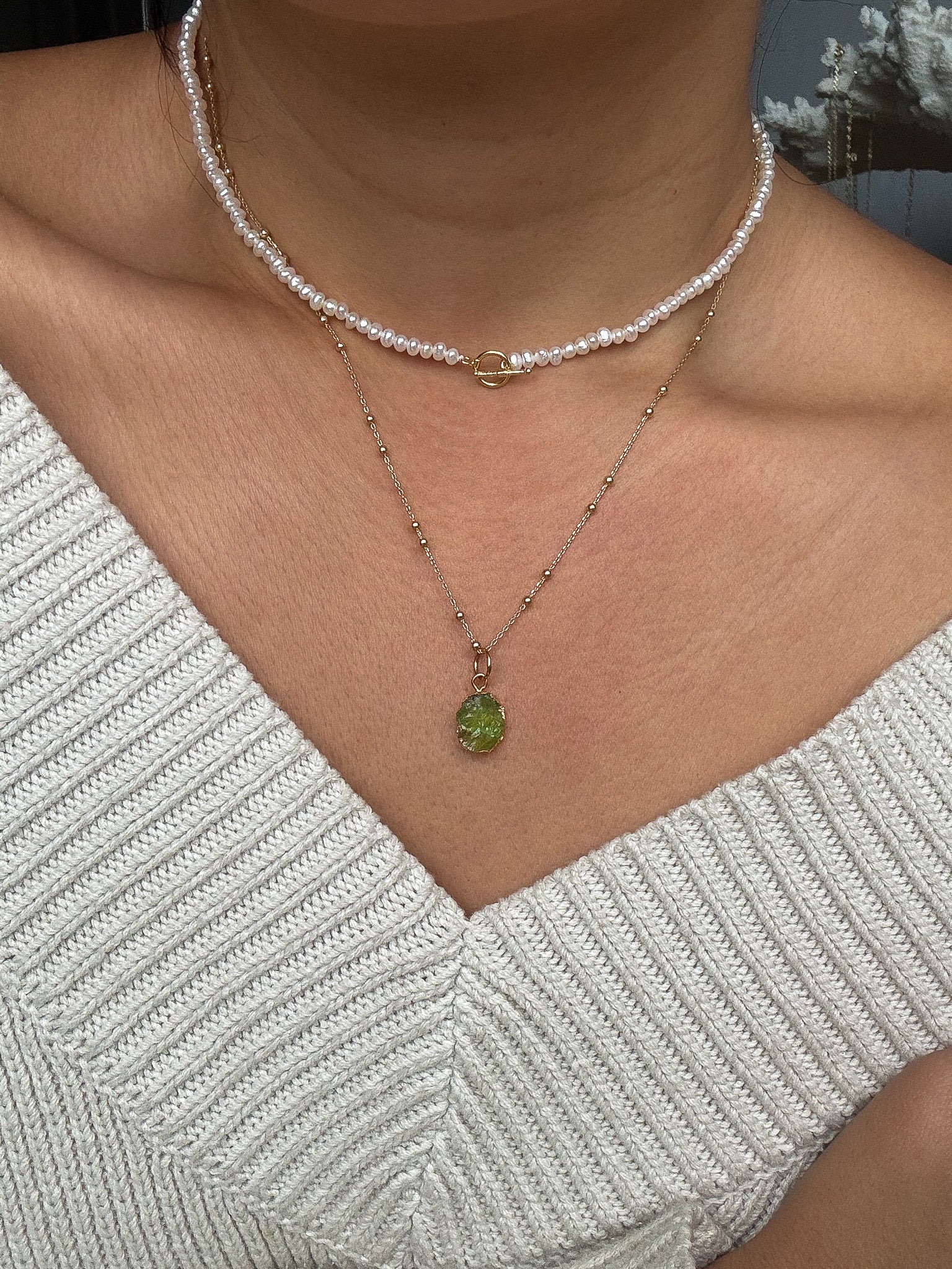 August Birthstone | Peridot Necklace - Image 3
