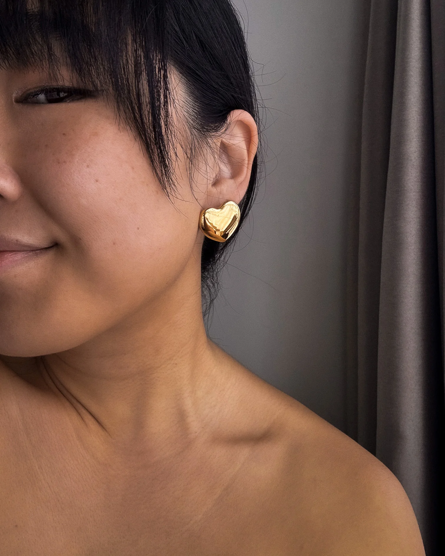 Big Heart Earrings - Image 7