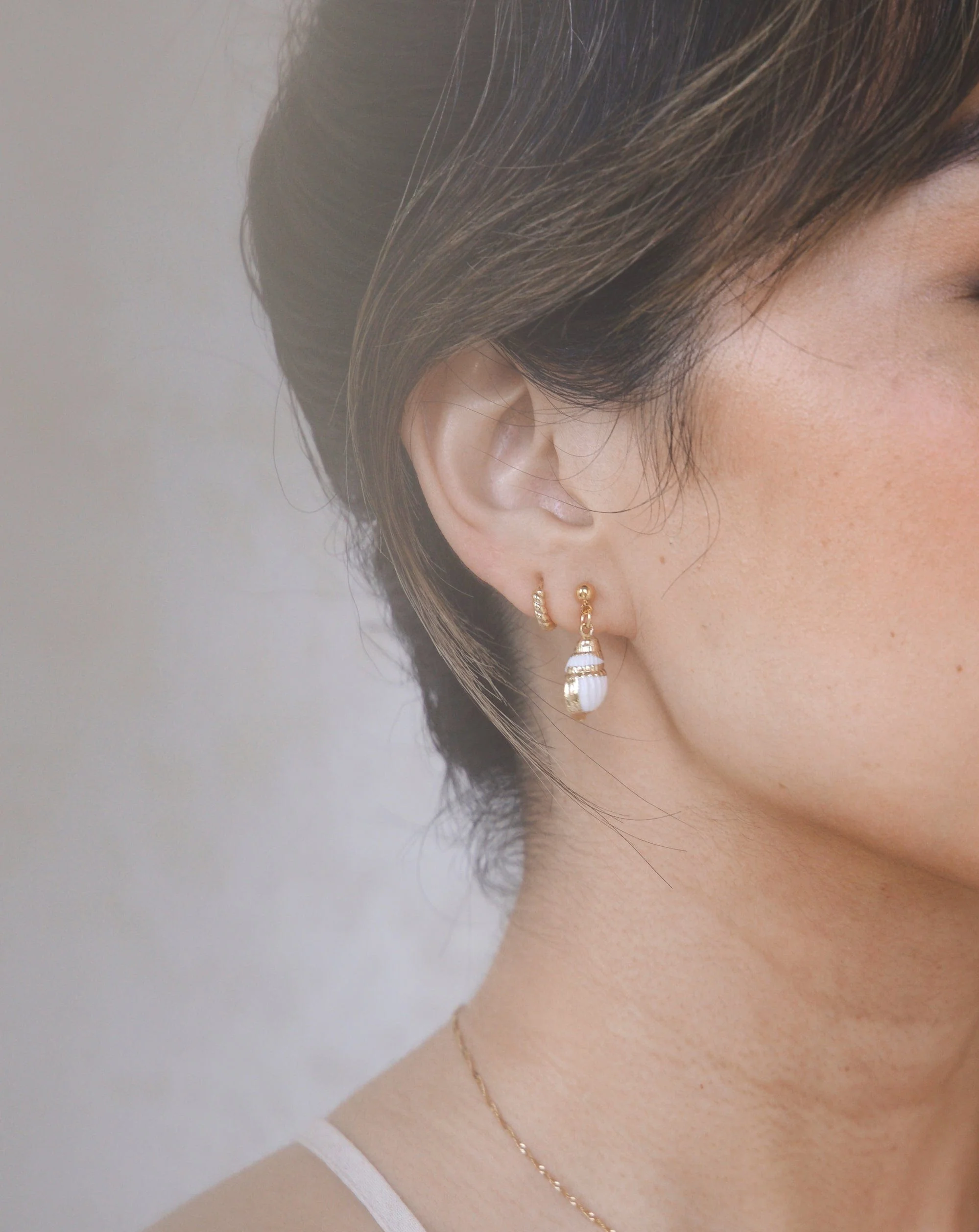 Cleo Mini Shell Studs - Image 3
