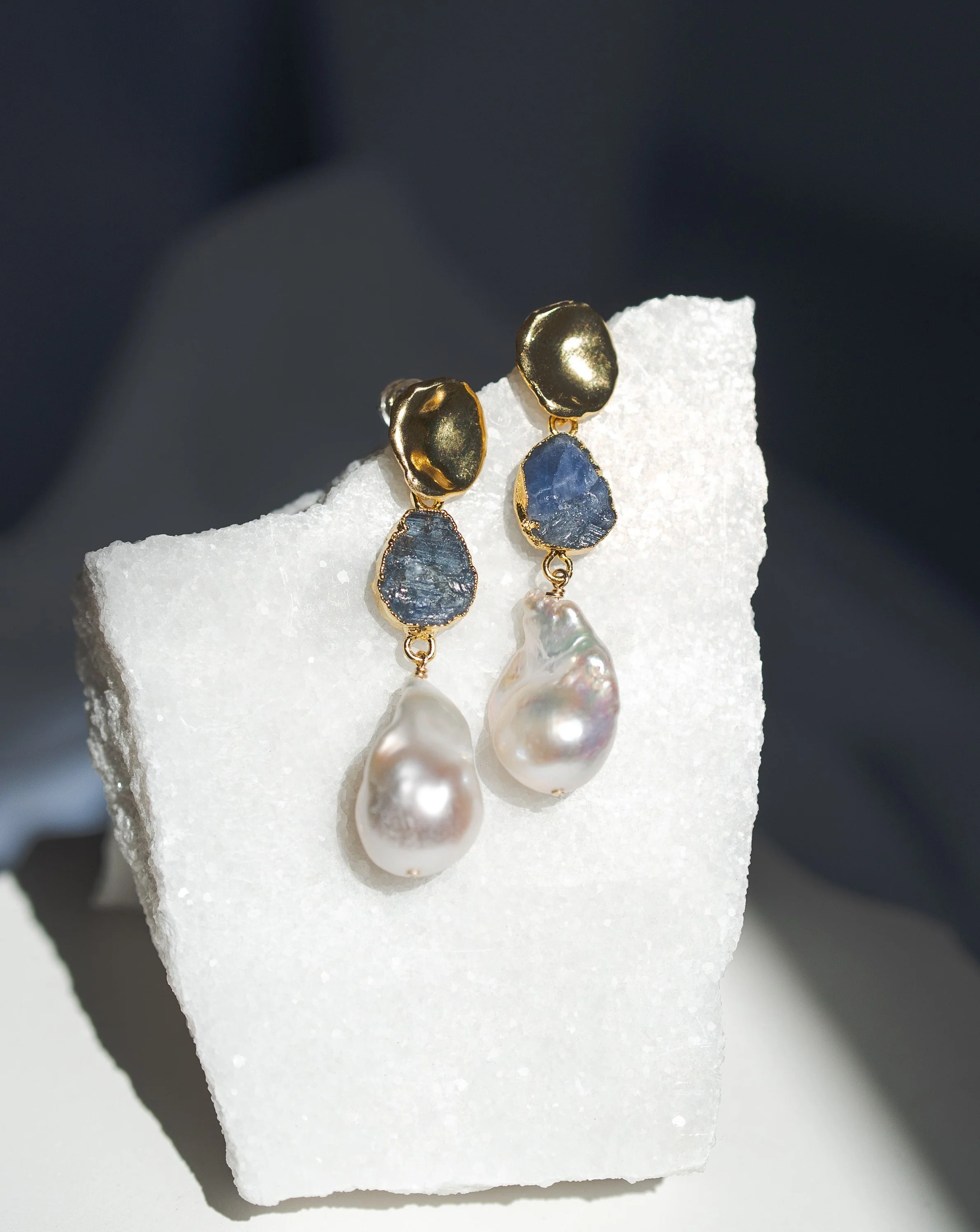 December Birthstone | Tanzanite Birthstones x Pearls Earrings - Image 8
