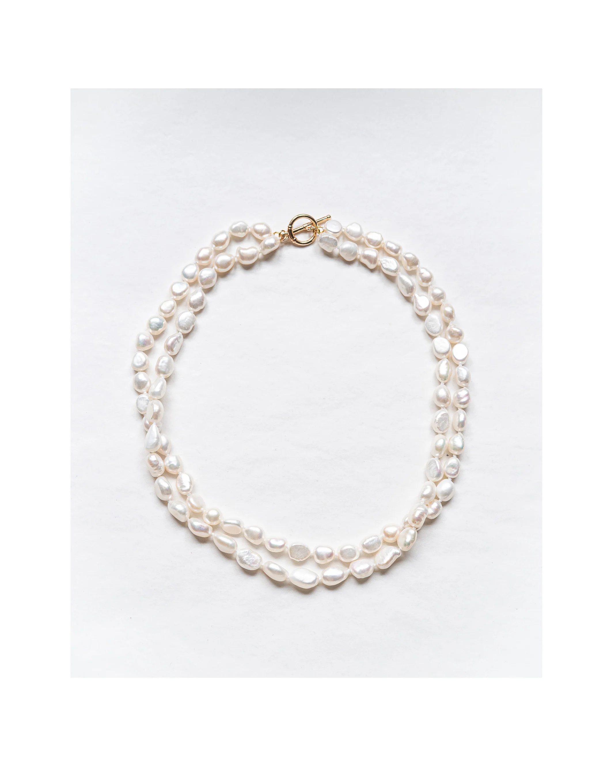 Elisse 2 Row Pearl Necklace - Image 7