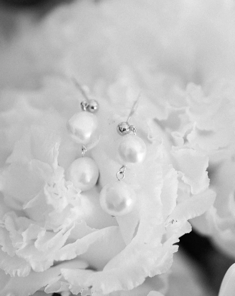 Elisse Double Pearl Drop Studs - Image 12