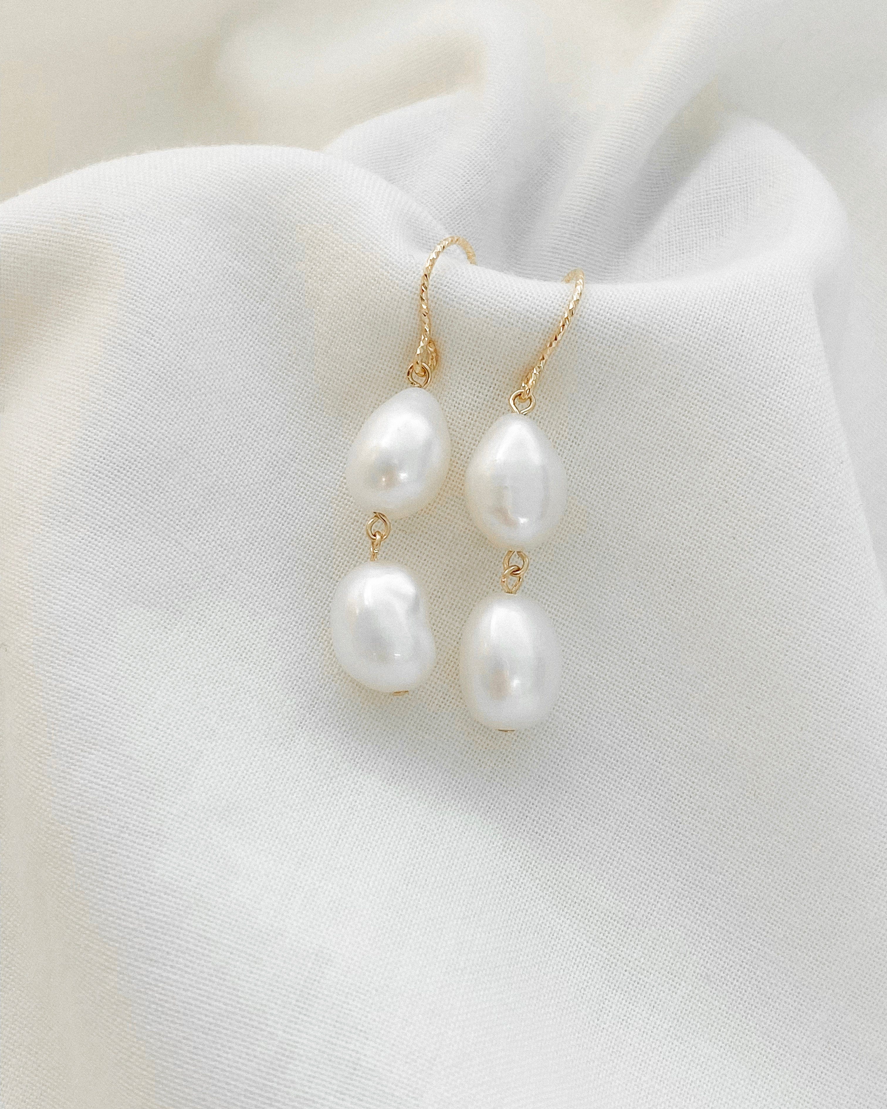 Elisse Double Pearl Hooks - Image 7