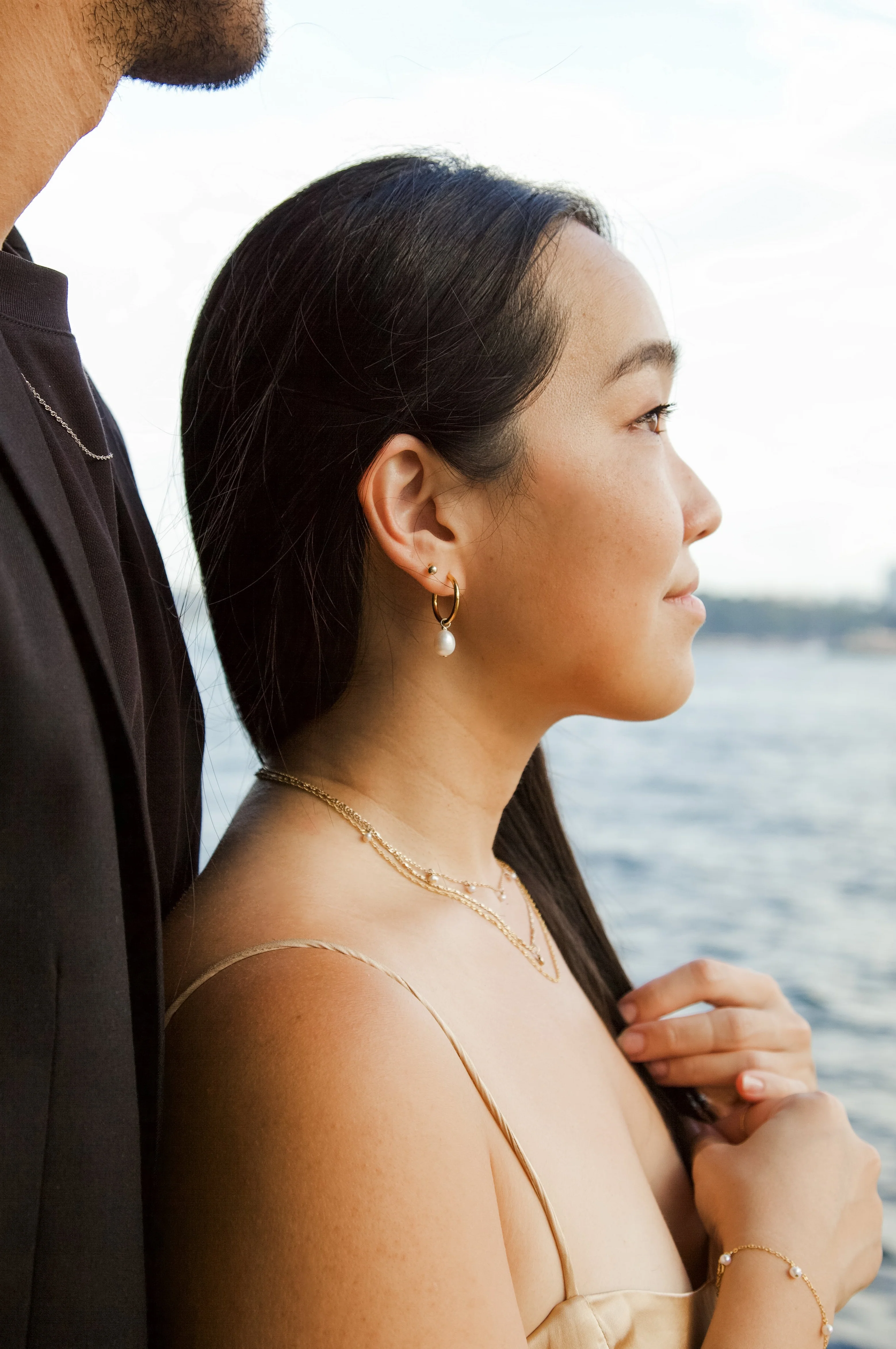 Elisse Pearl Hoops - Image 6