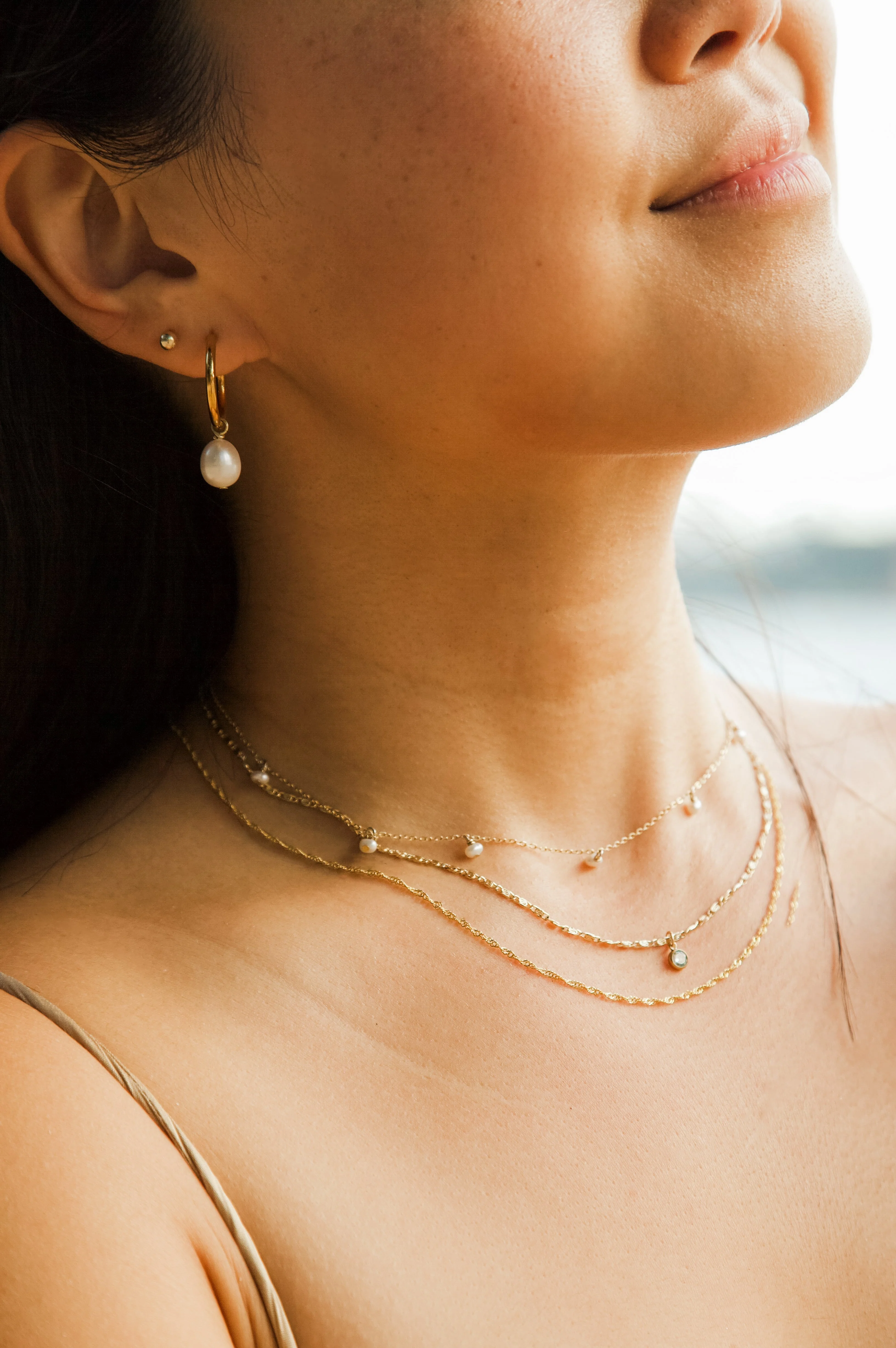 Elisse Pearl Hoops - Image 8