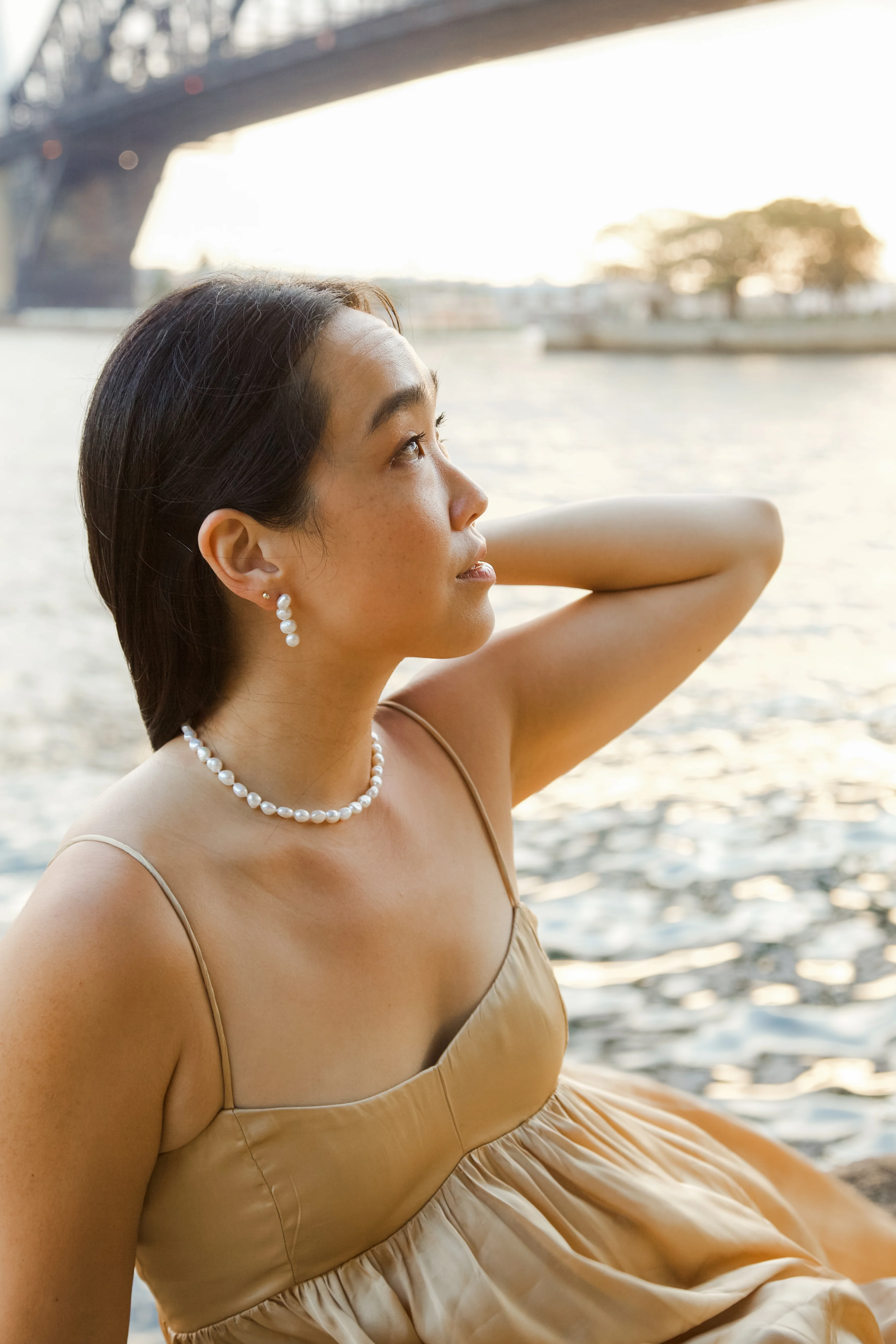 Elisse Single Pearl Choker - Image 5