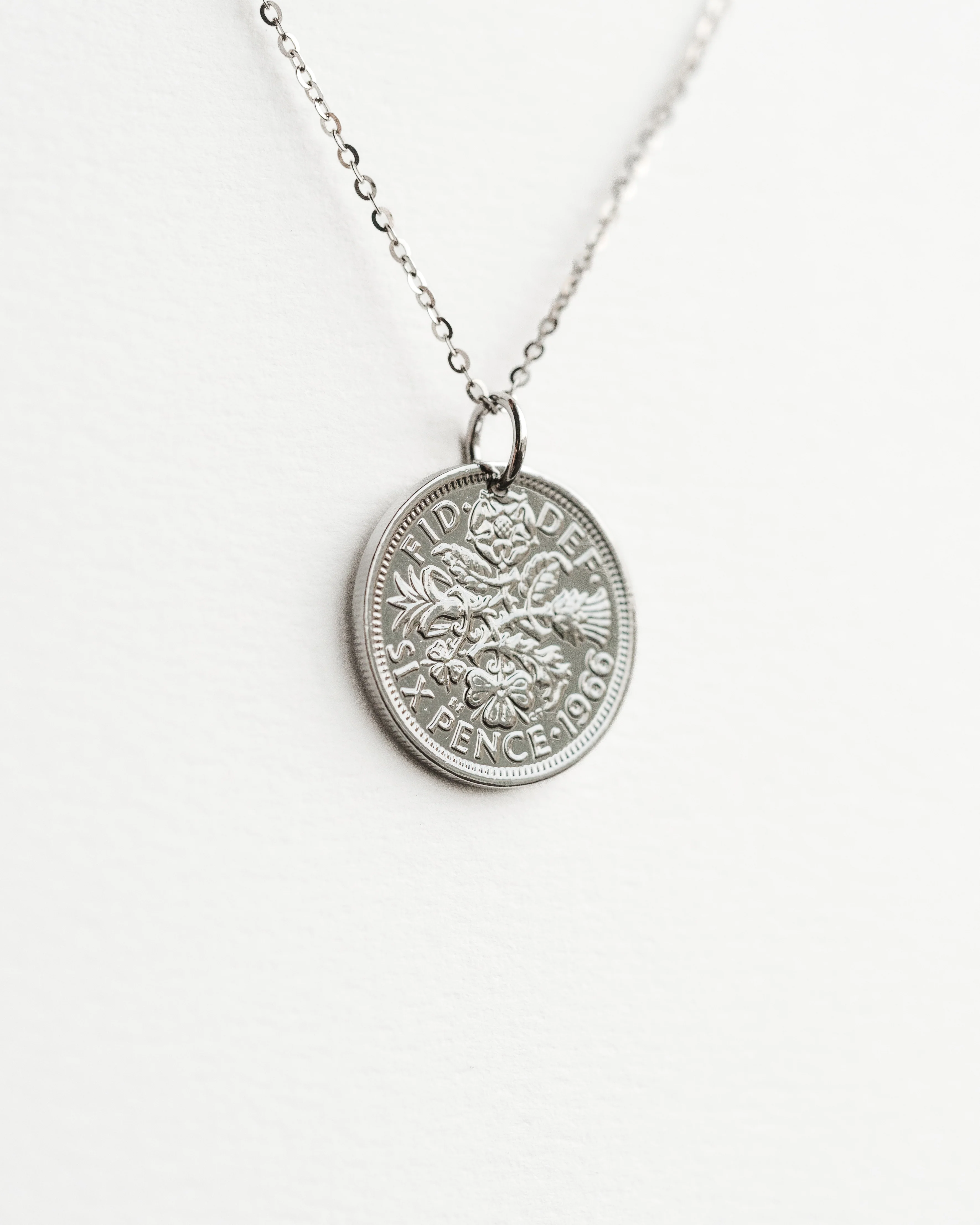 England | Thistle Coin Necklace - Image 4