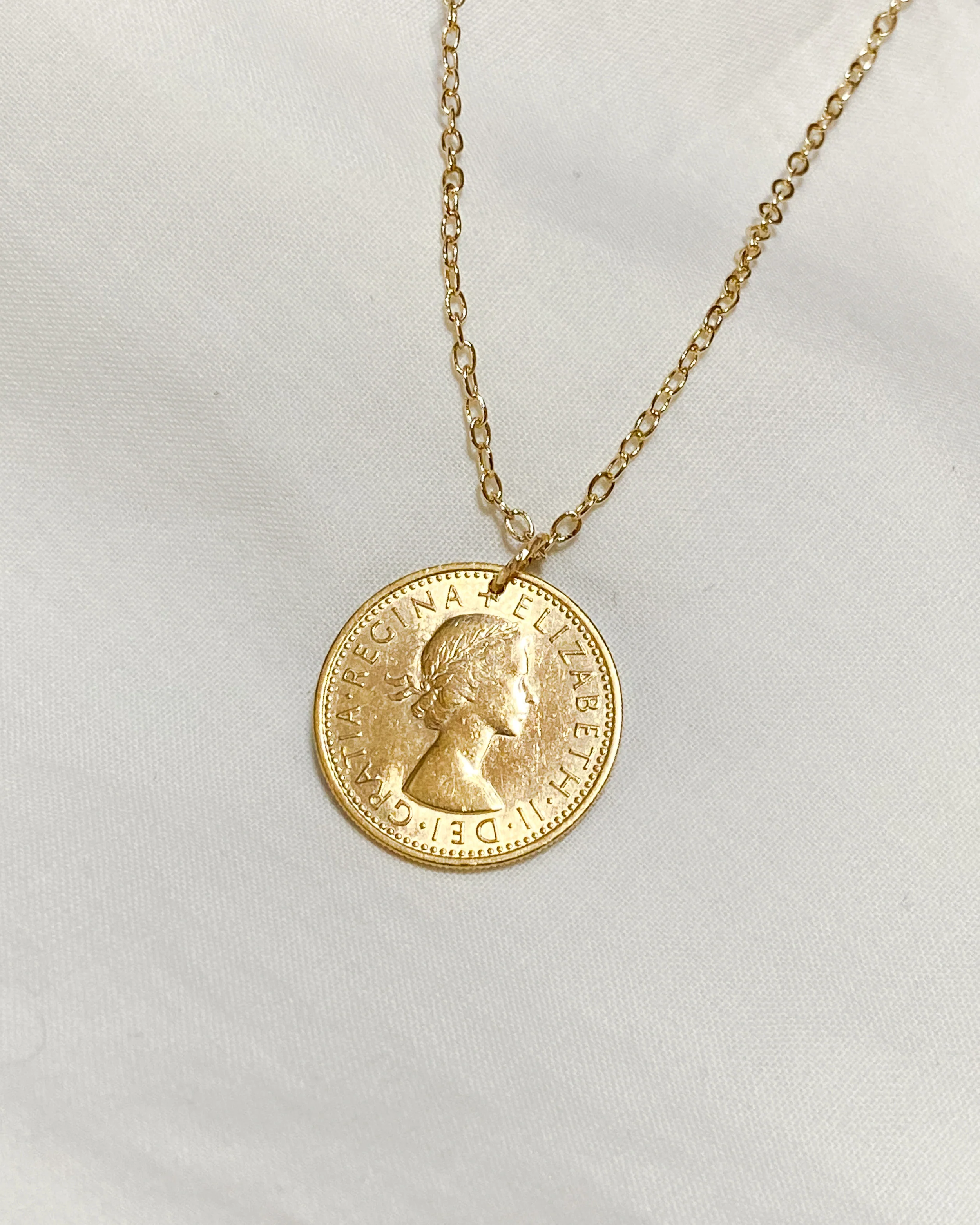 England | Thistle Coin Necklace - Image 7