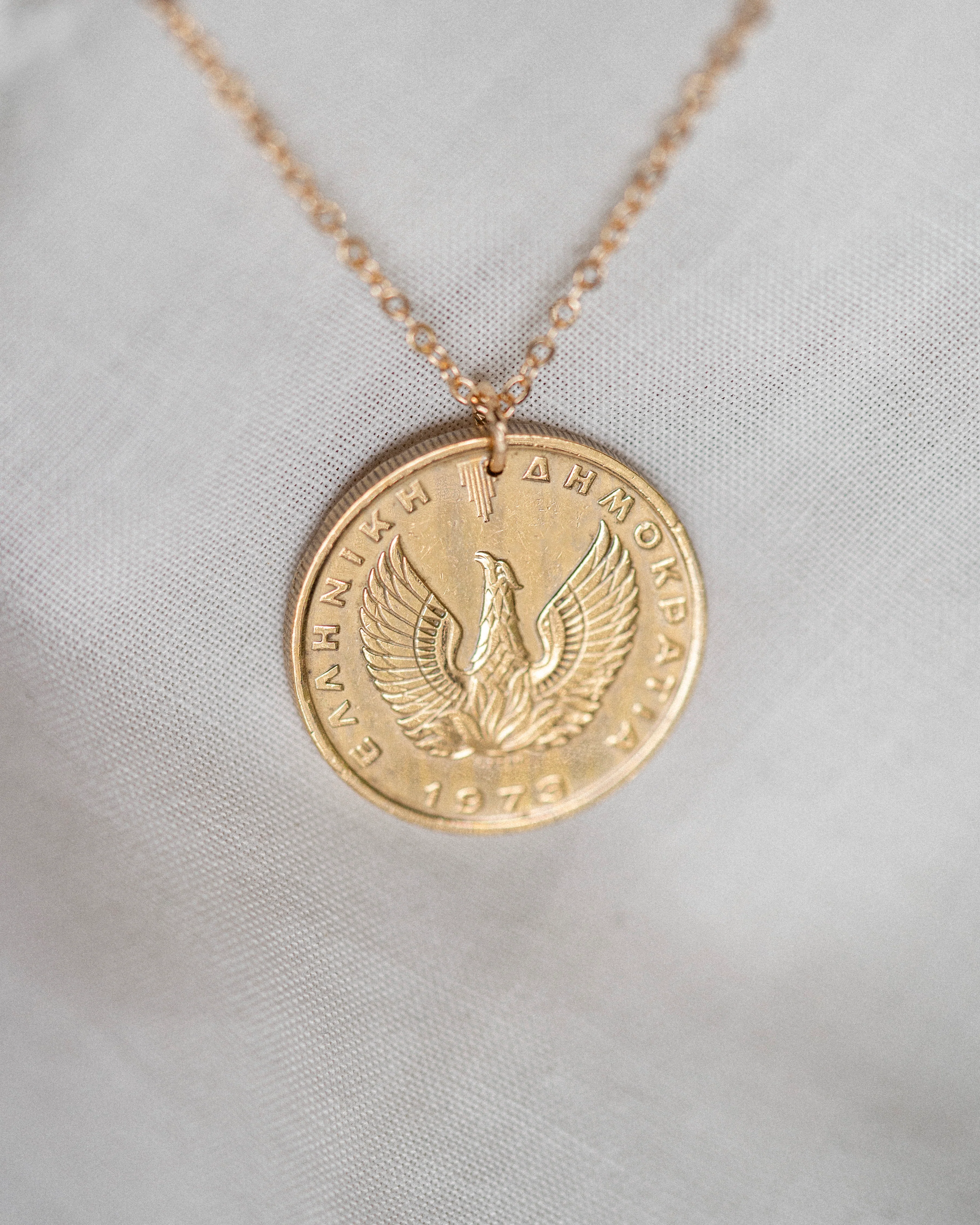 Greece | Athena's Owl Coin Necklace - Image 3