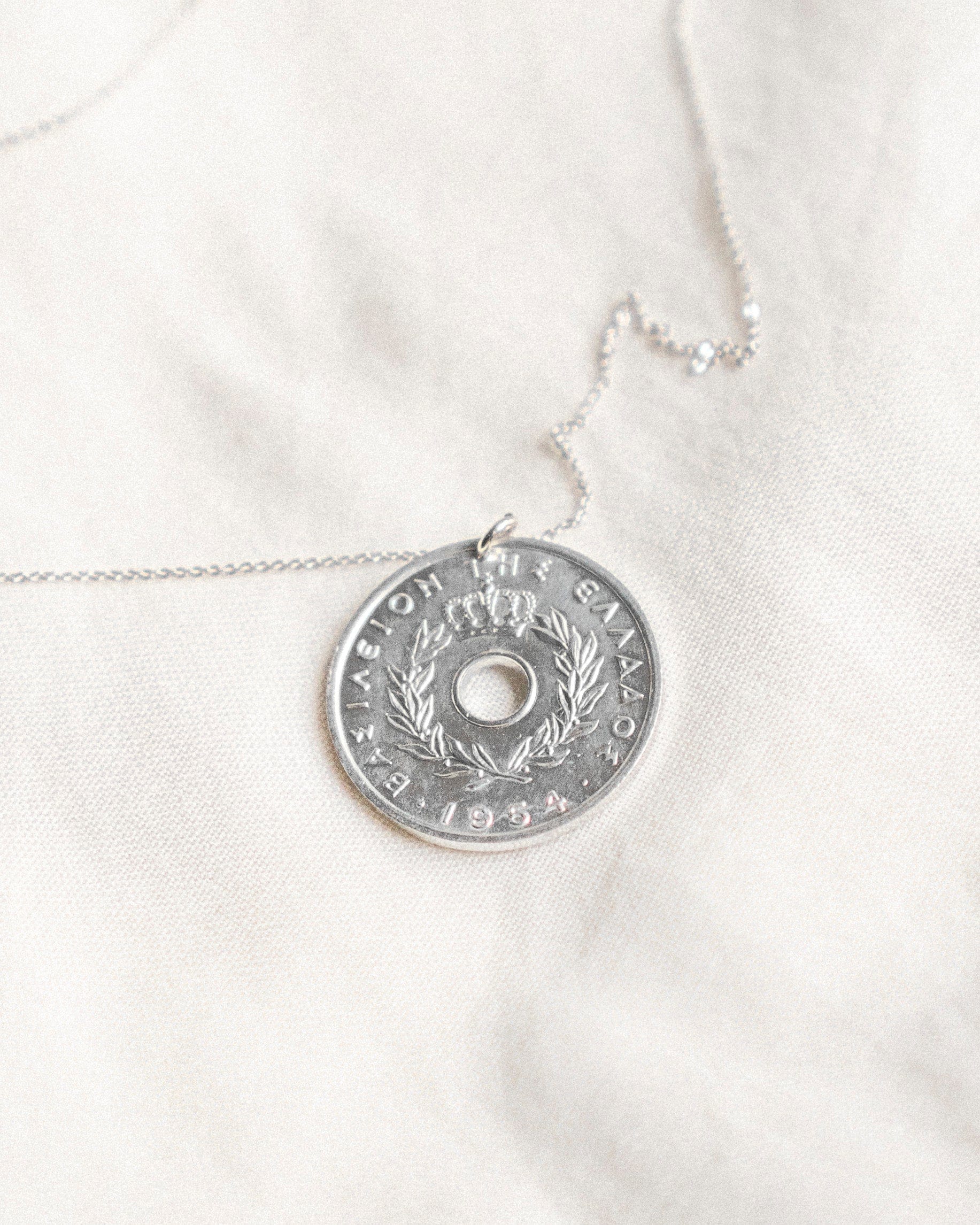 Greece | Grapes Coin Necklace - Image 3