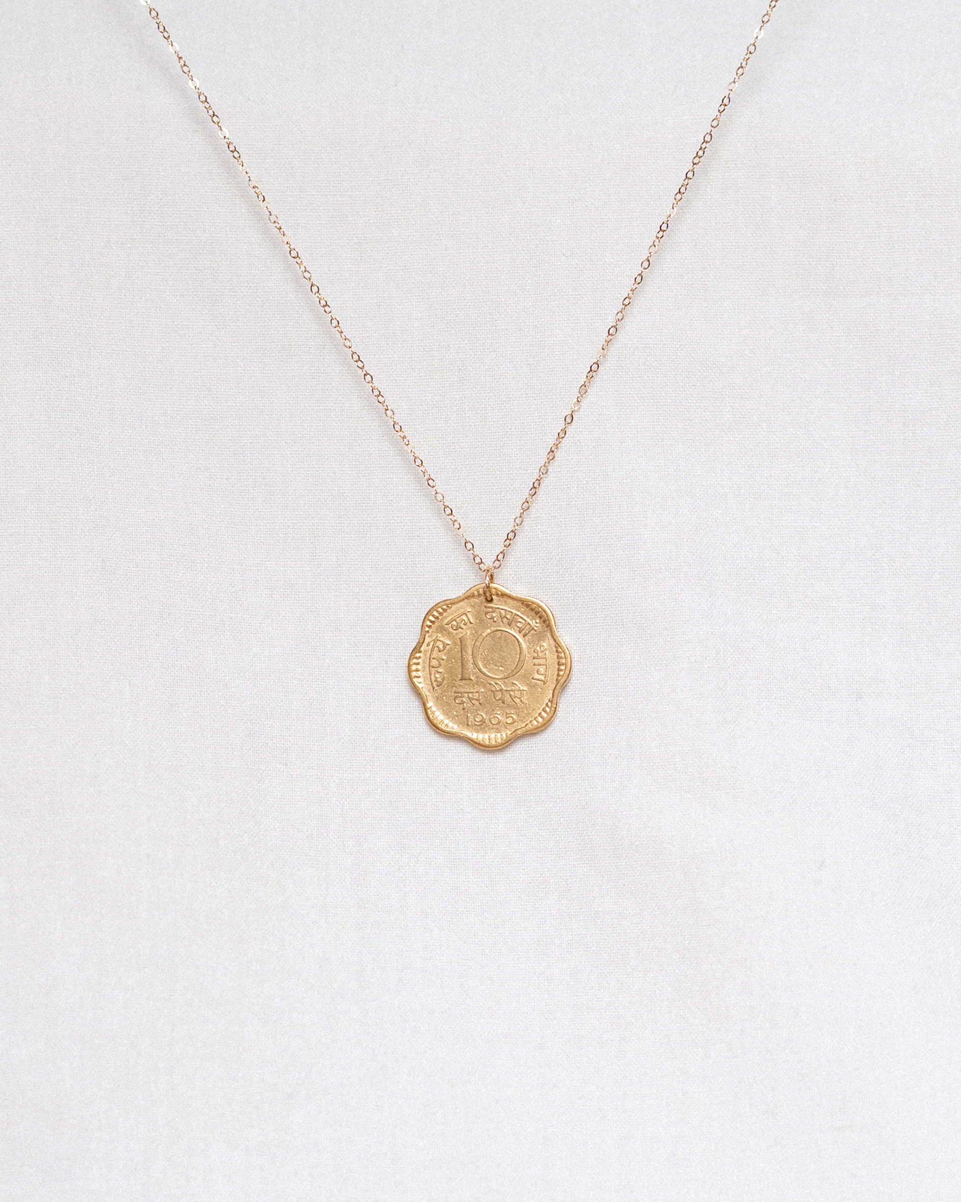 India | Flower Coin Pendant - Image 3