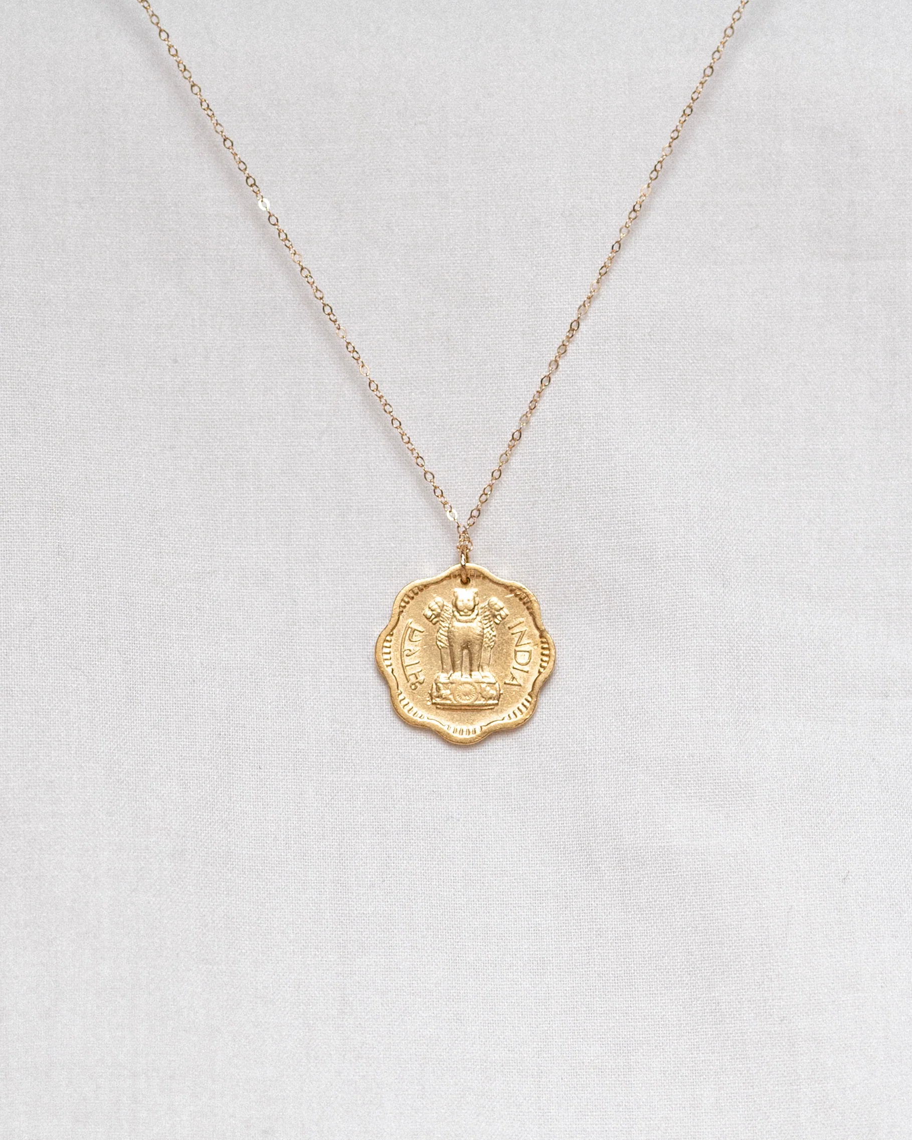 India | Flower Coin Pendant - Image 4