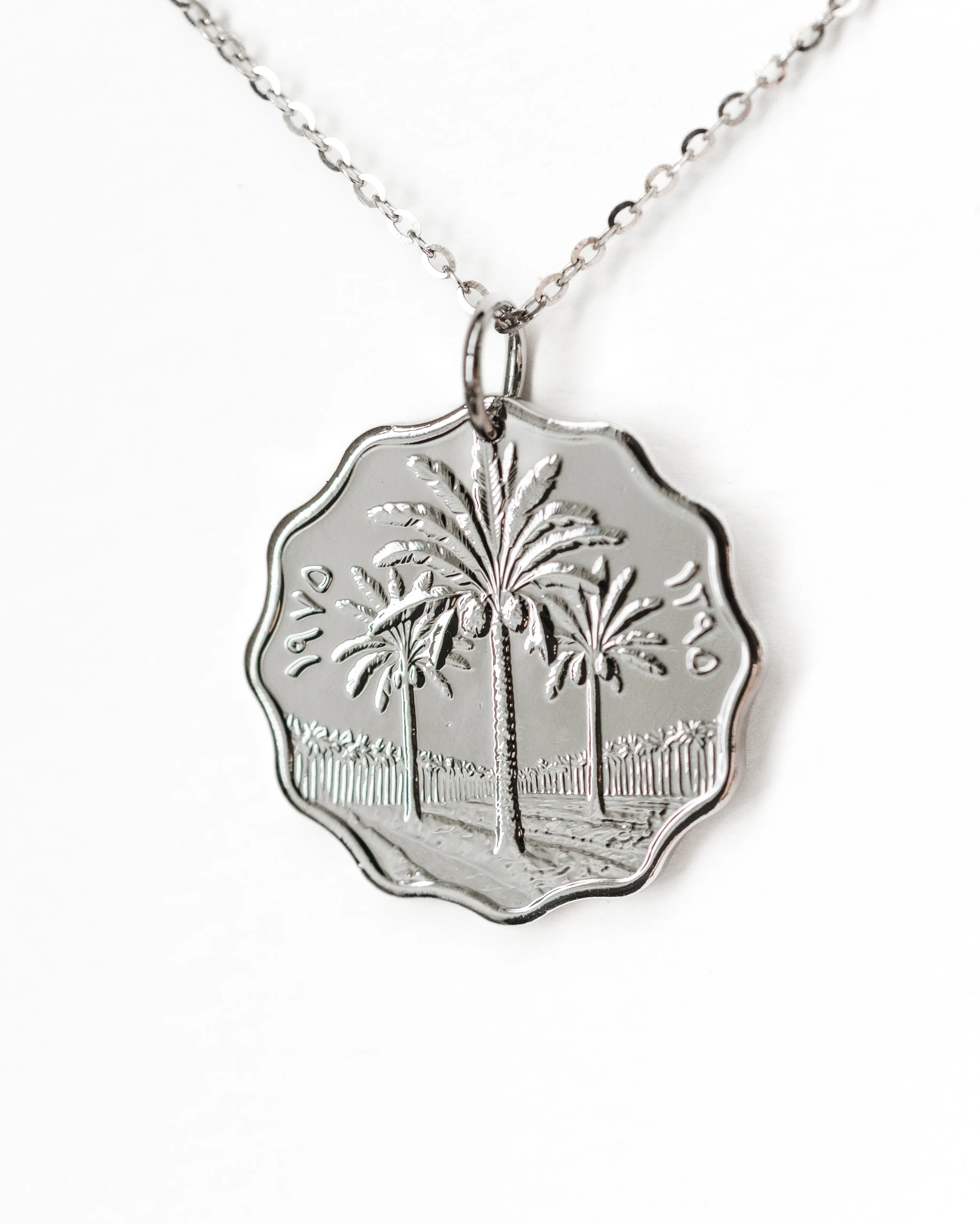 Iraq | Palm Trees Coin Necklace - Image 2