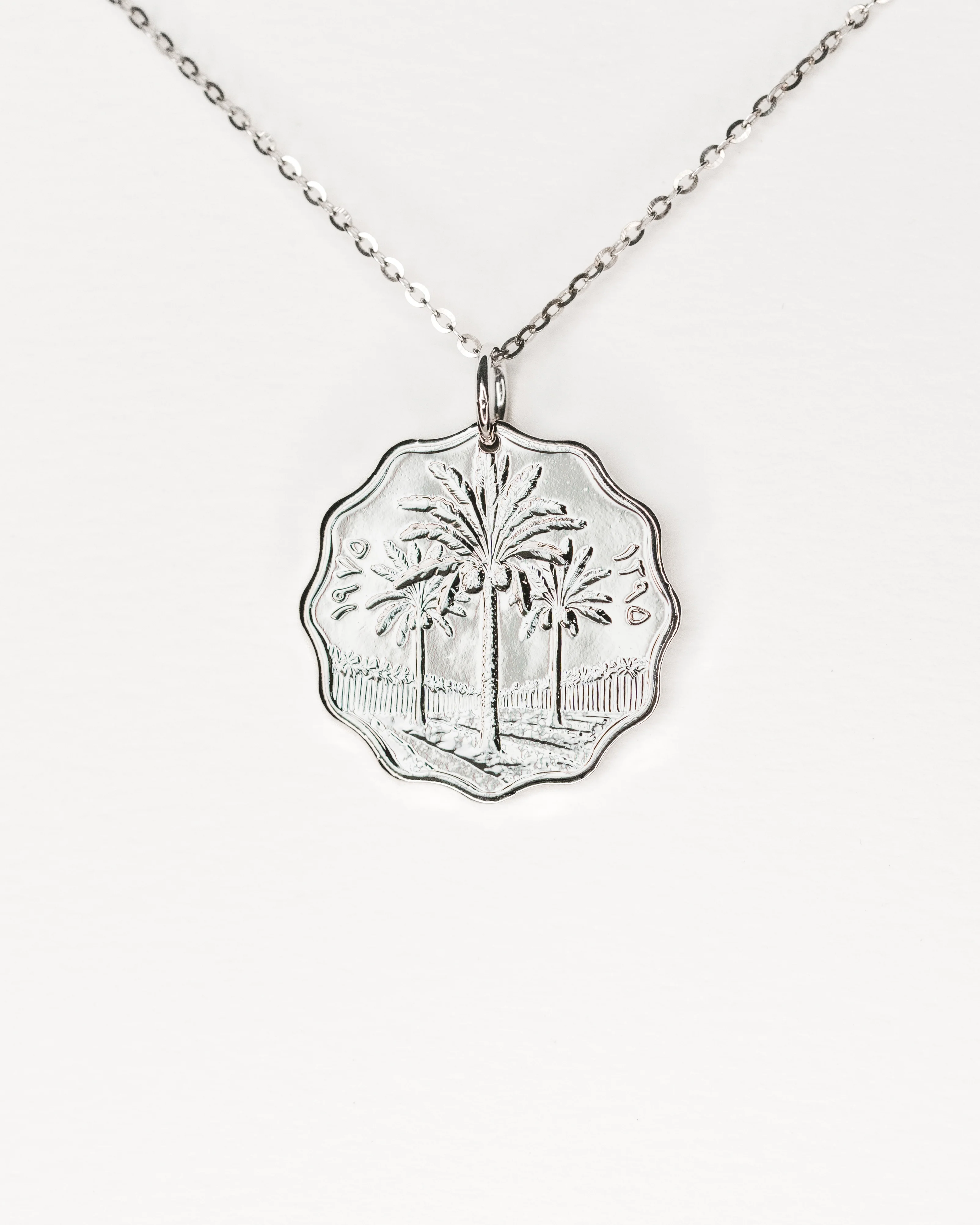 Iraq | Palm Trees Coin Necklace - Image 3