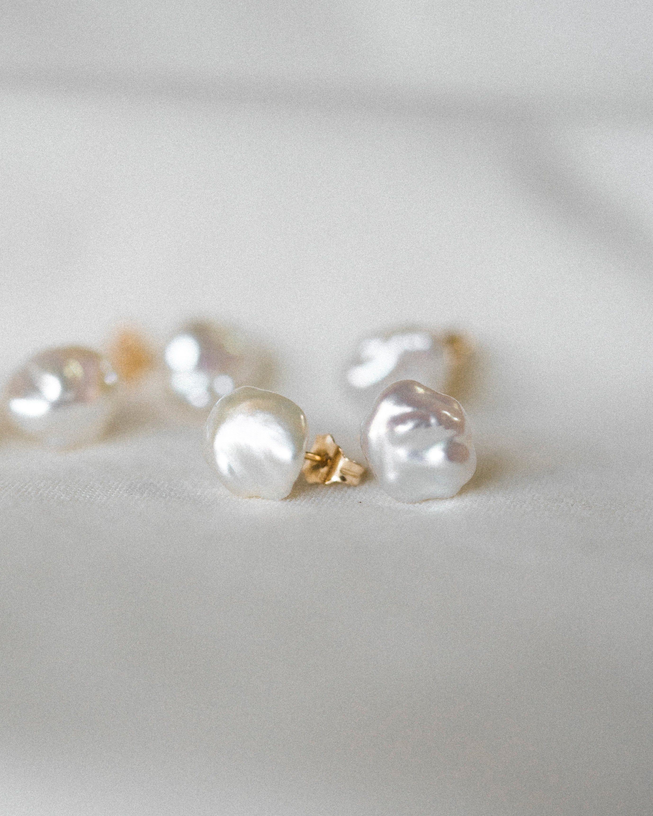 Irregular Pearl Studs - Image 5