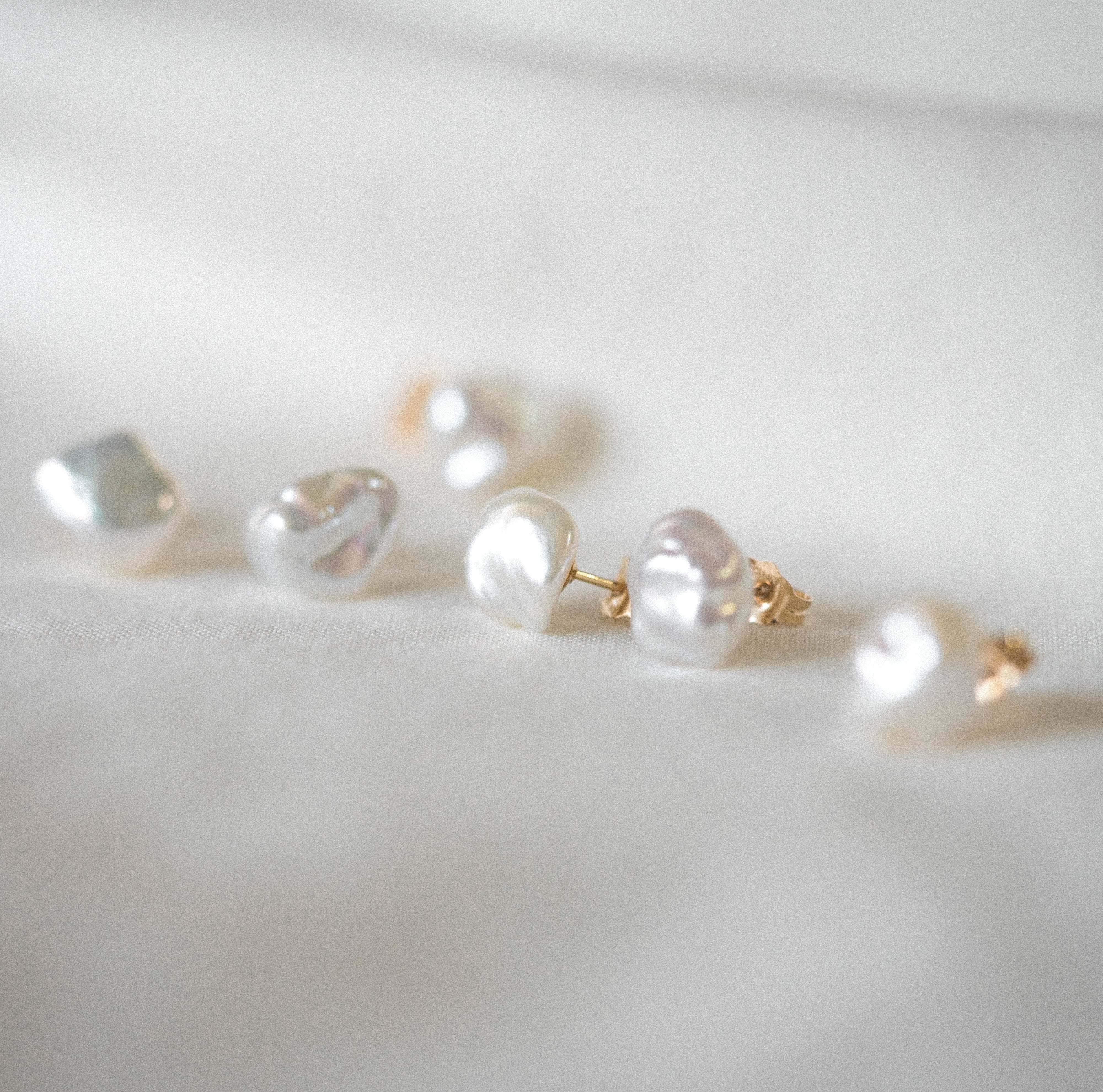 Irregular Pearl Studs - Image 6