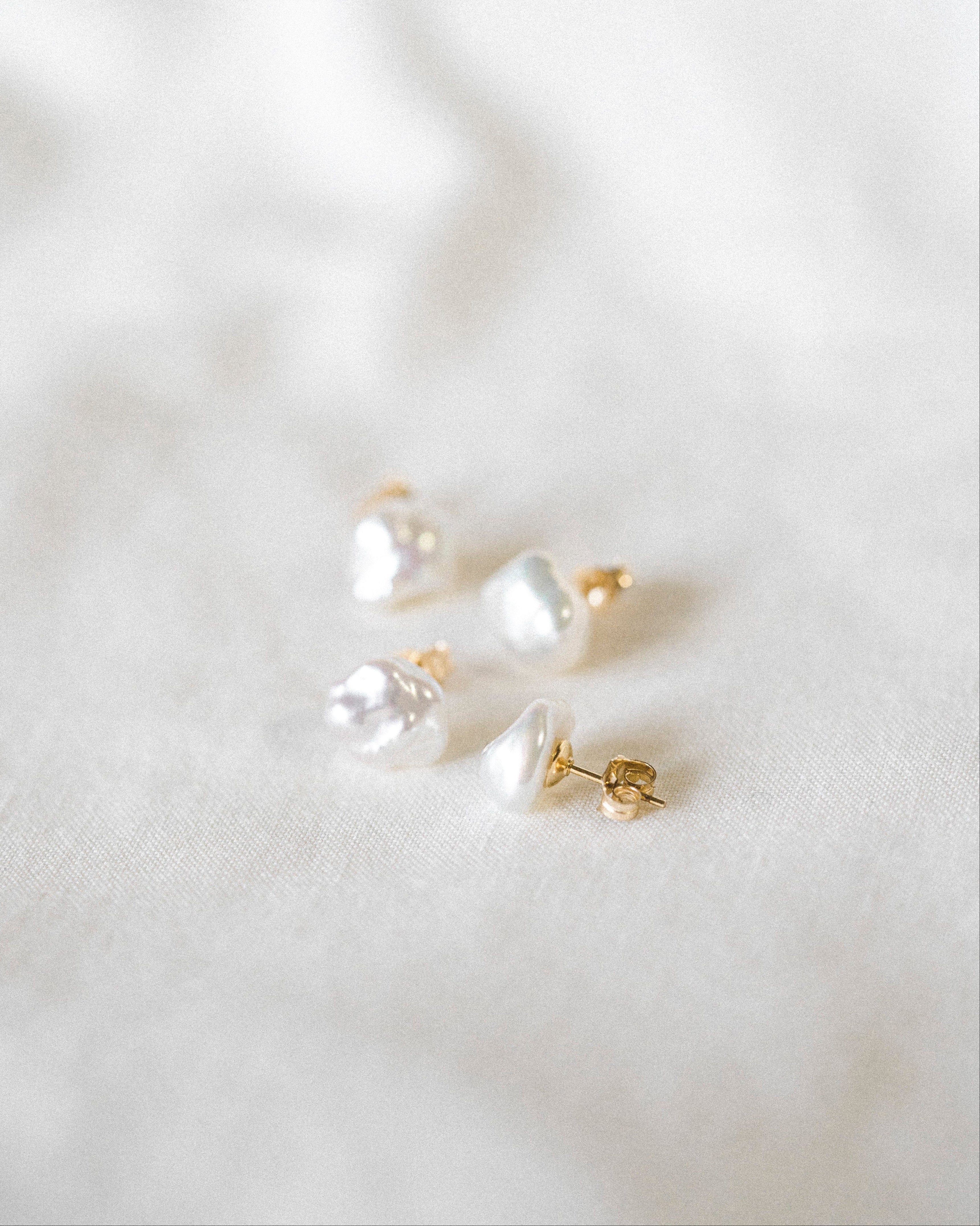 Irregular Pearl Studs - Image 7