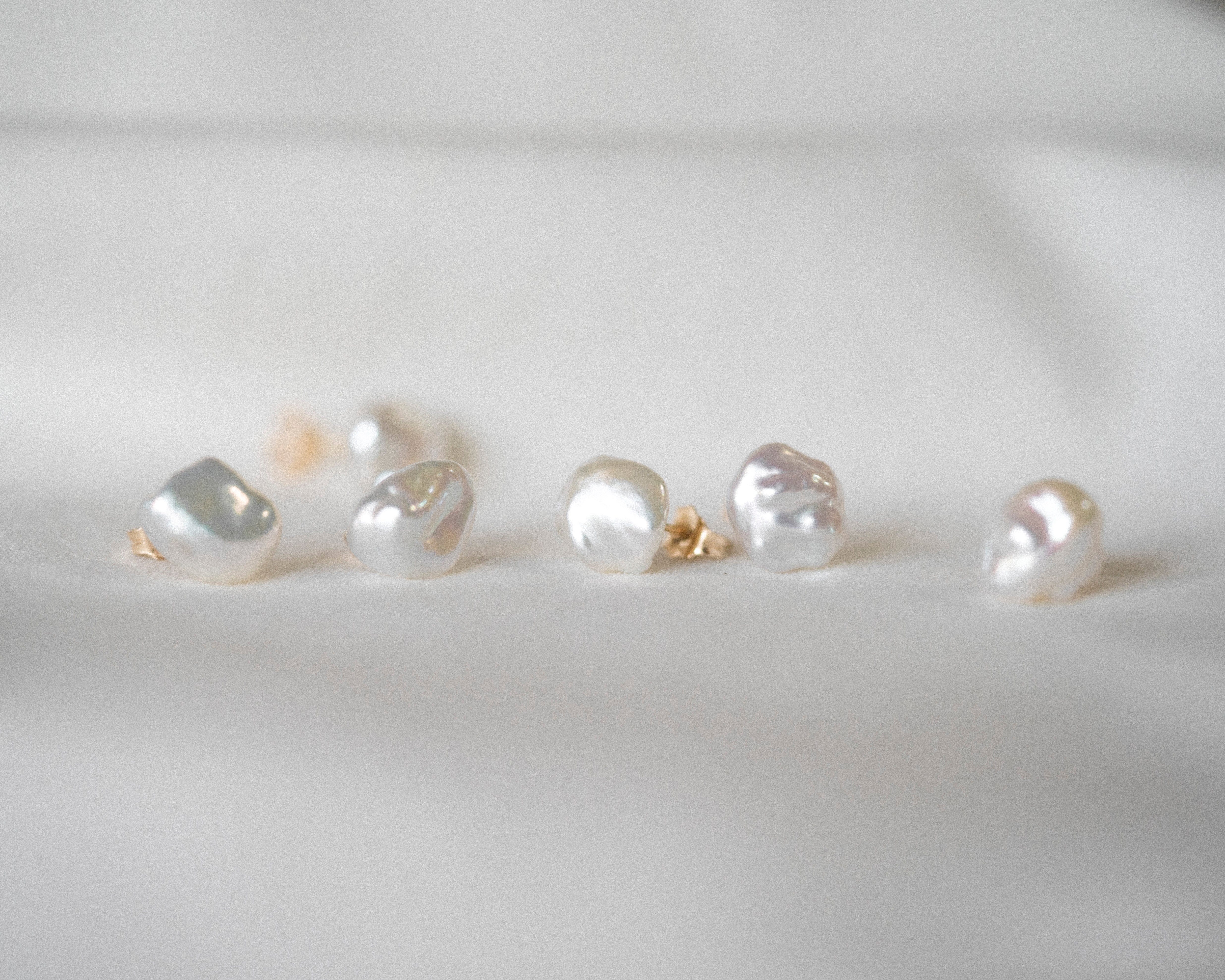 Irregular Pearl Studs - Image 8