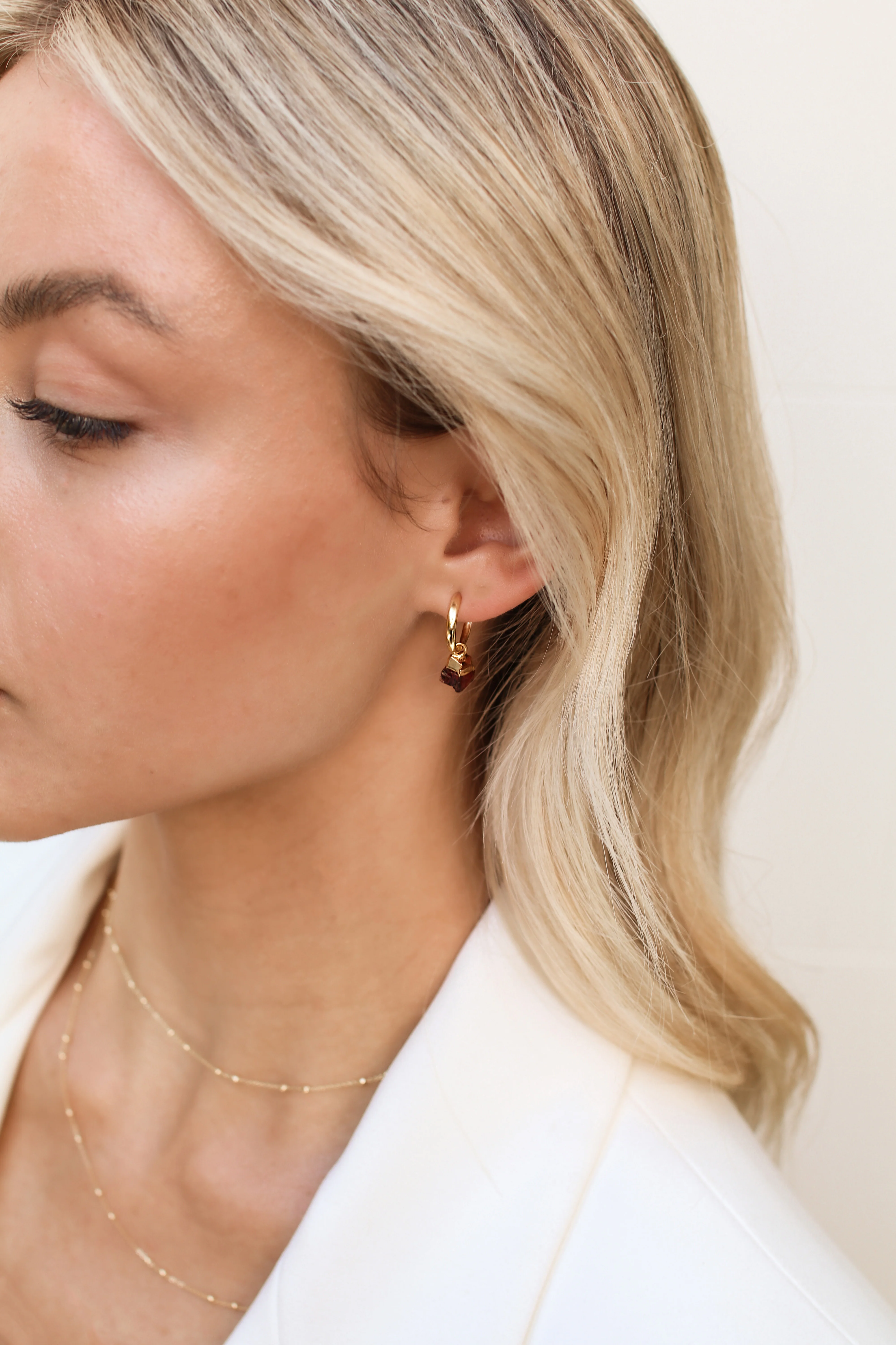 January Birthstone | Garnet Earrings - Image 3