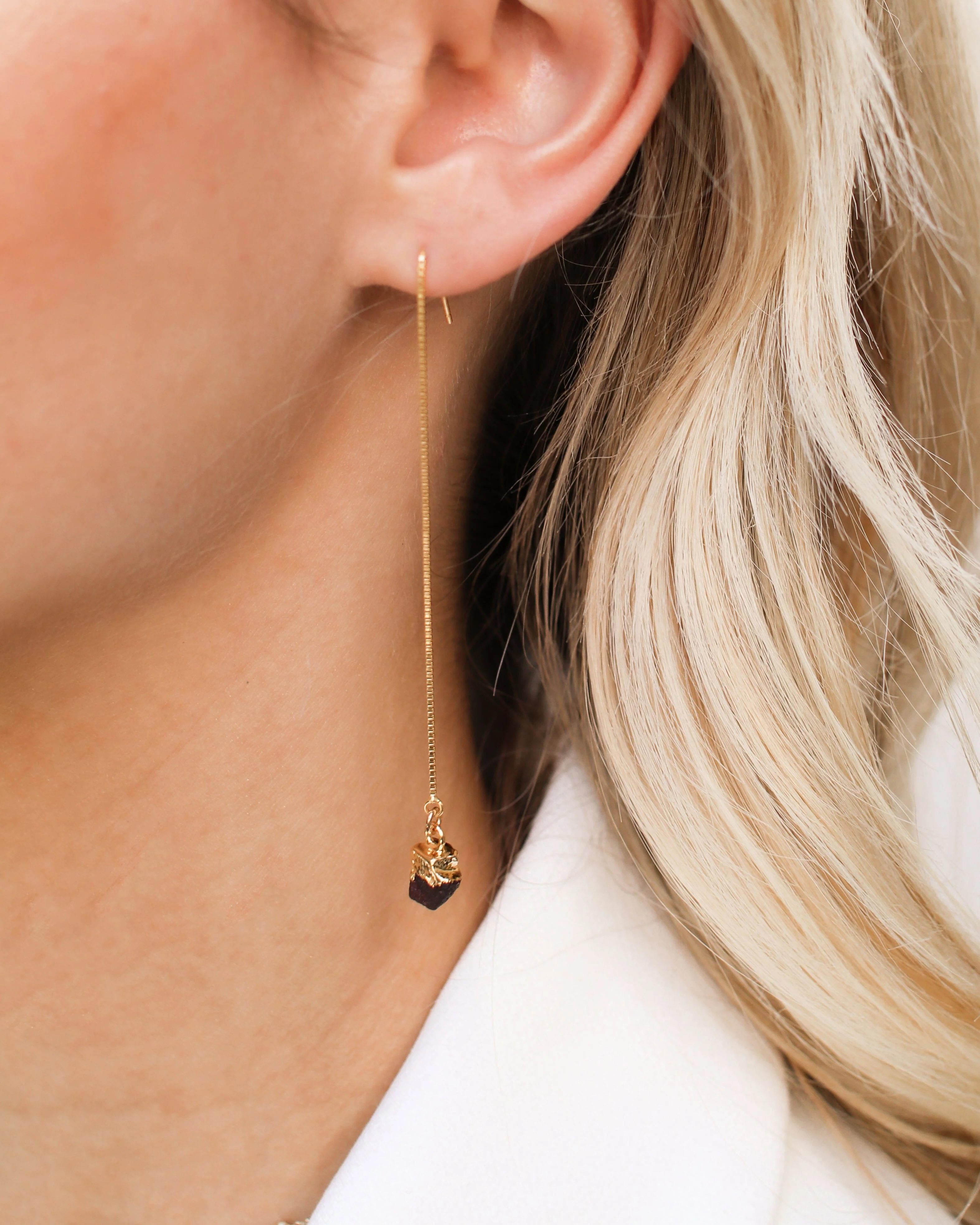 January Birthstone | Garnet Earrings - Image 5