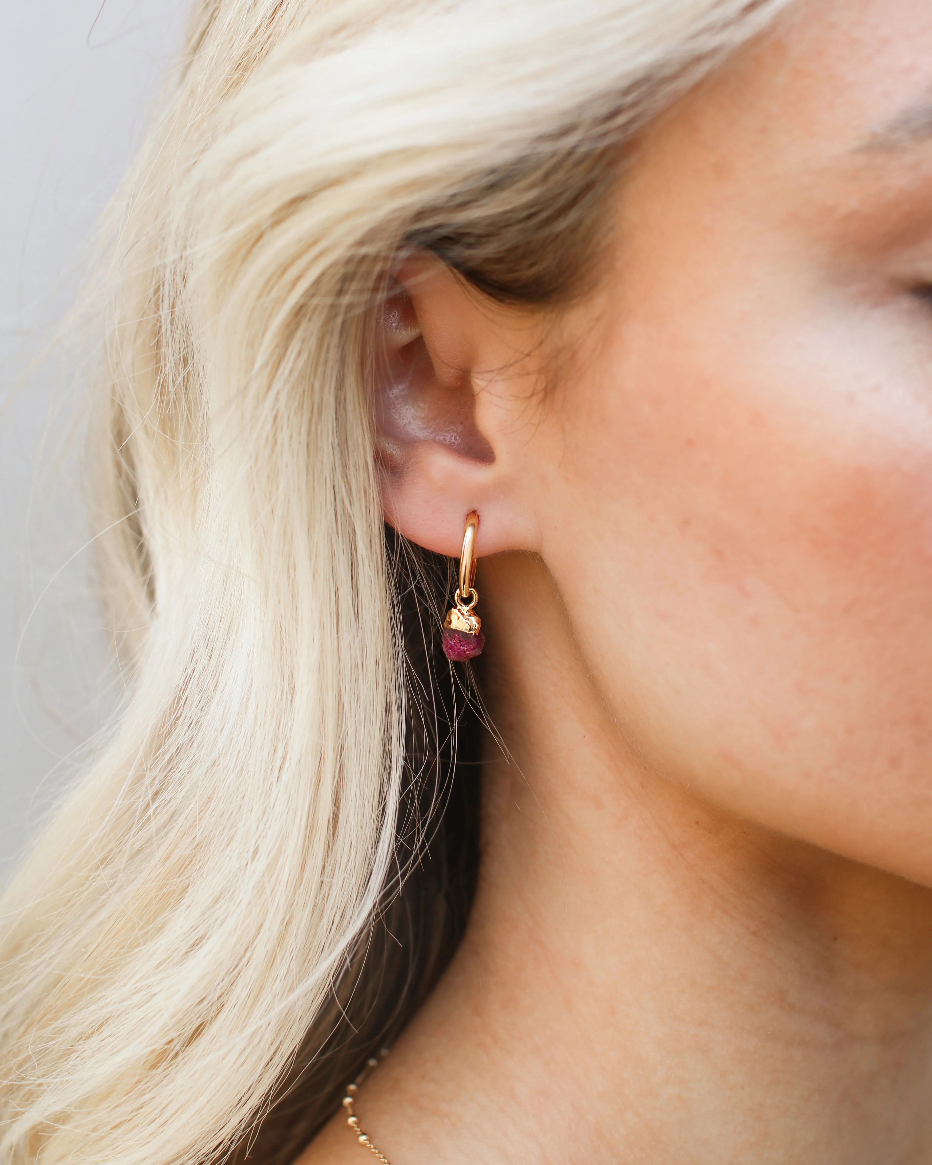 July Birthstone | Ruby Earrings - Image 4