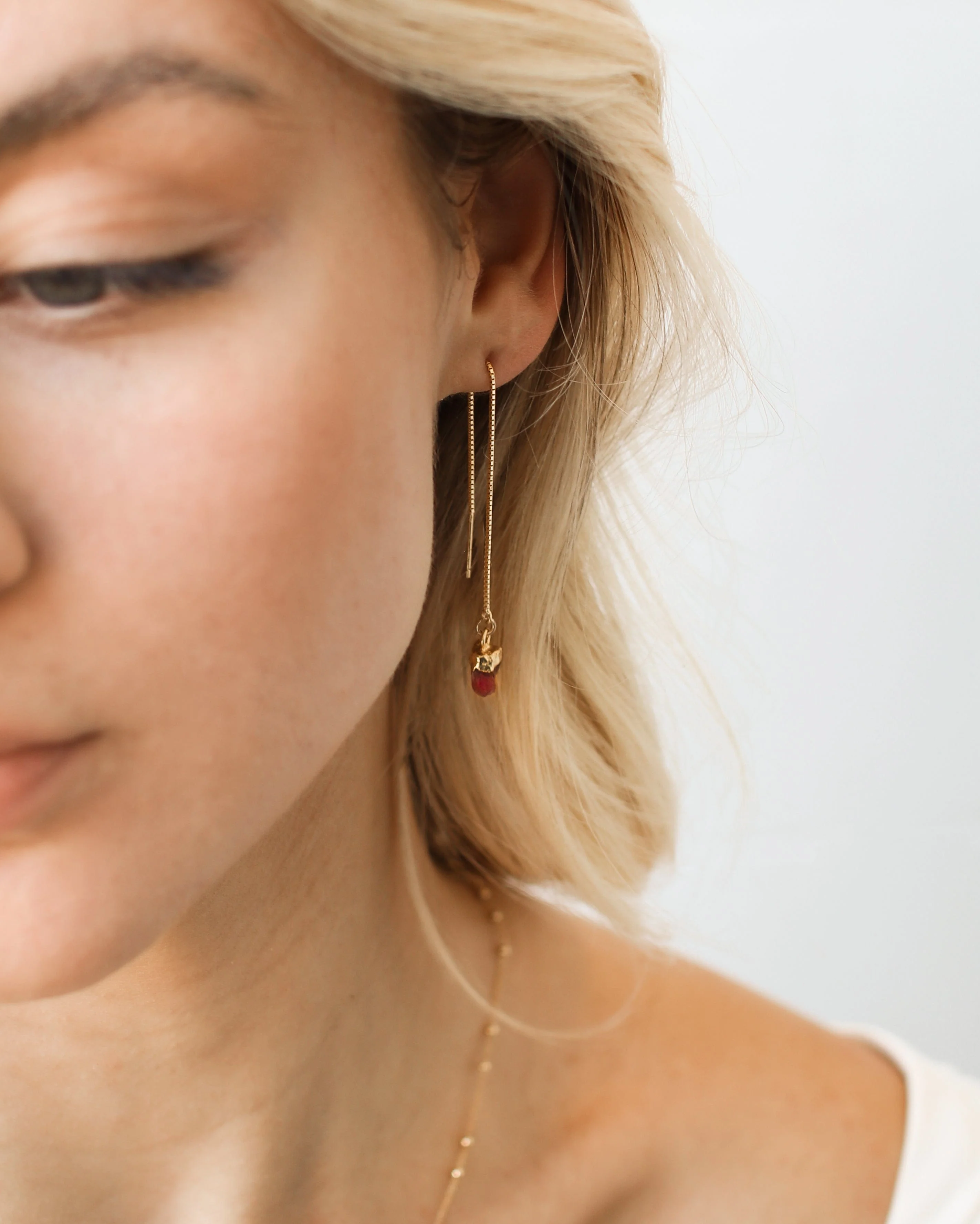 July Birthstone | Ruby Earrings - Image 8