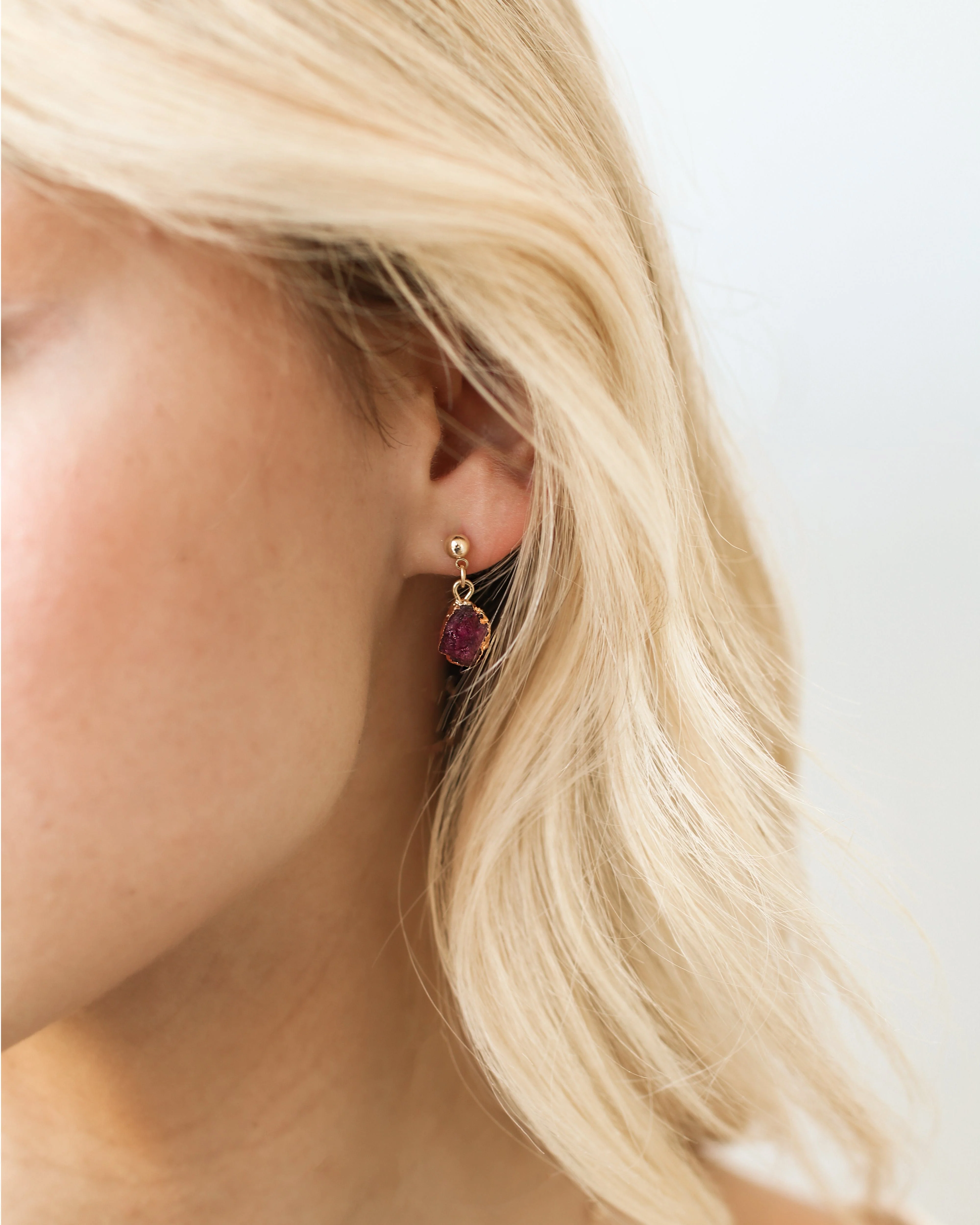 July Birthstone | Ruby Earrings - Image 9