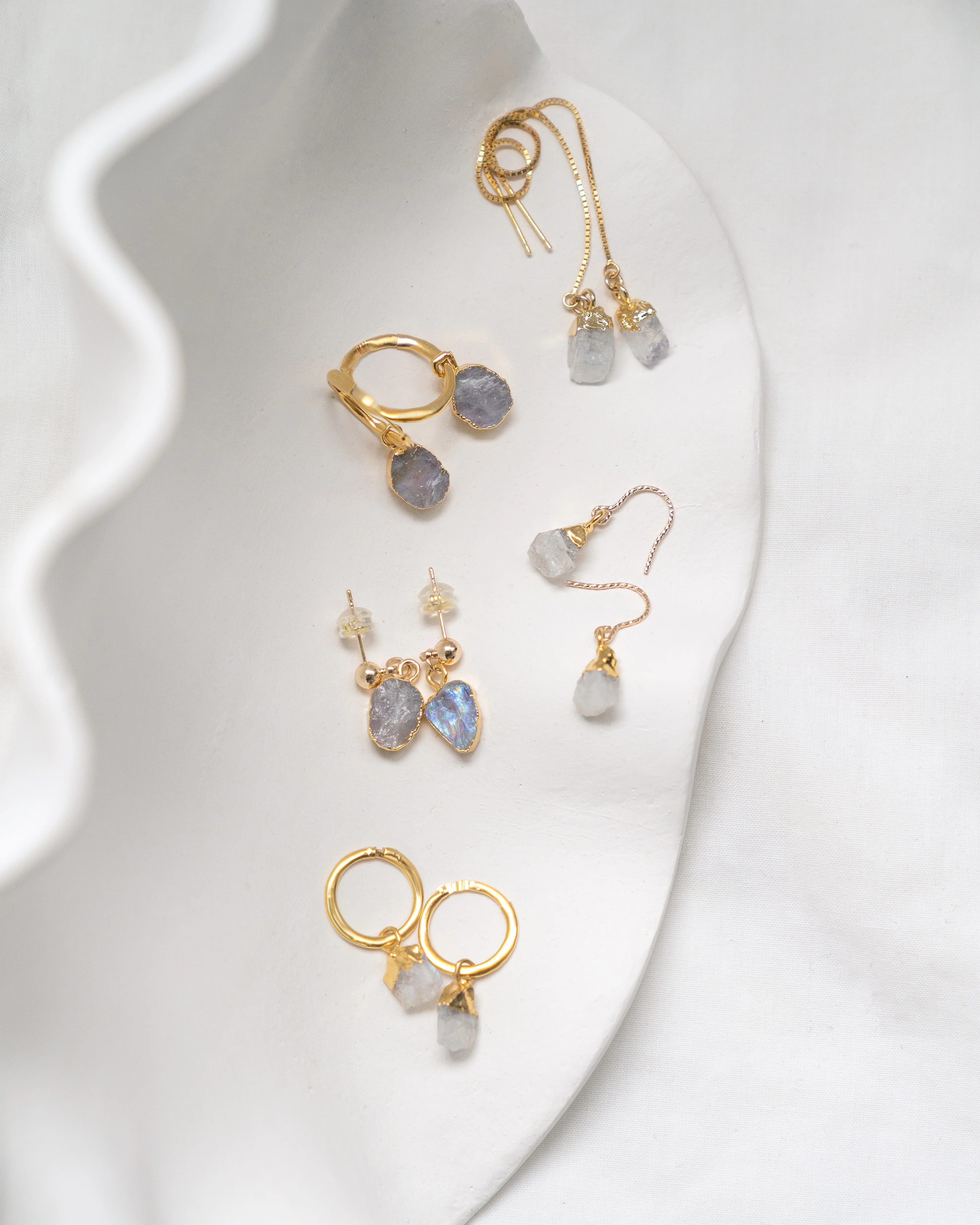 June Birthstone | Moonstone Earrings - Image 2