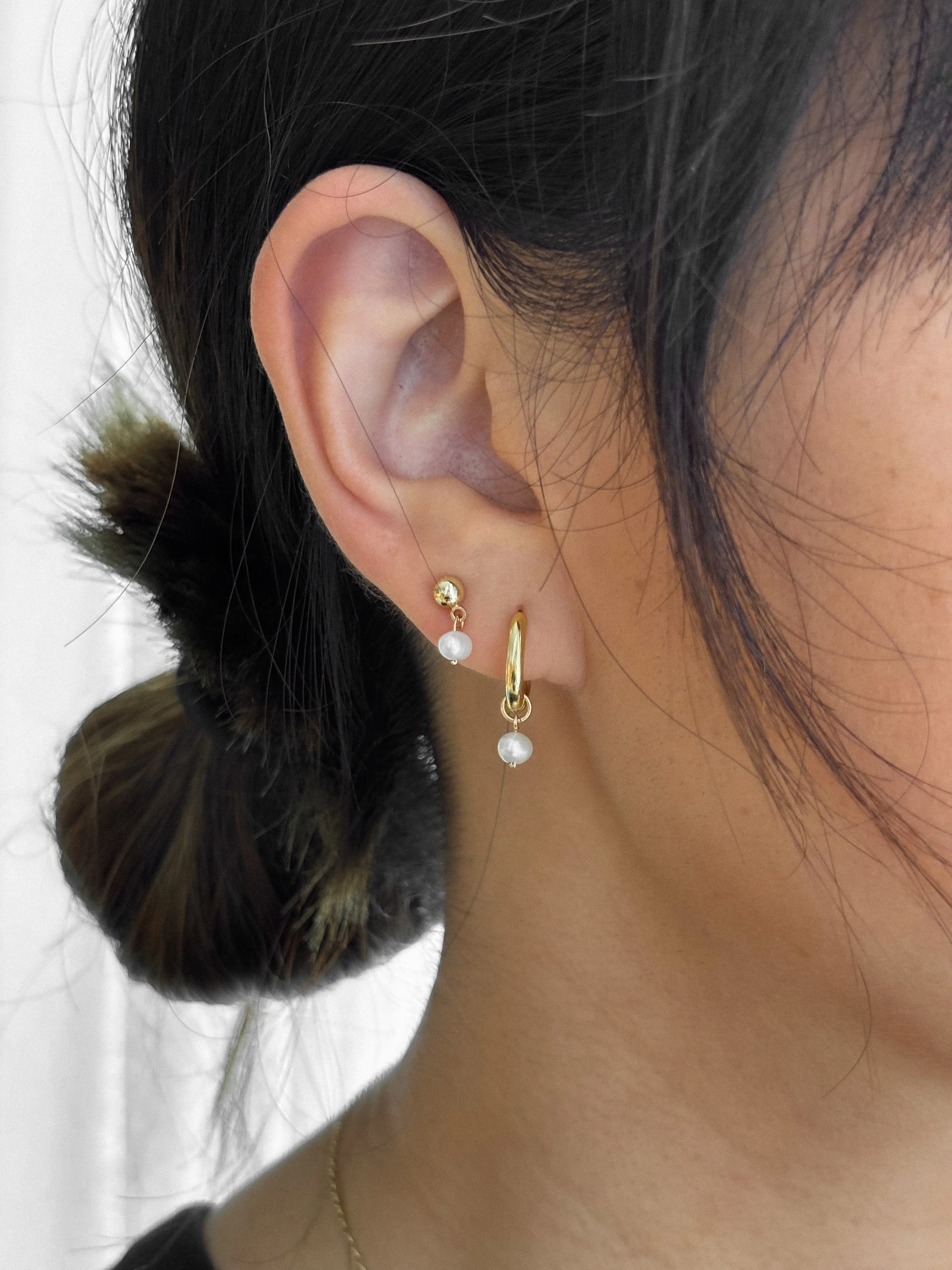 Kimberly Pearl Drop Studs - Image 2