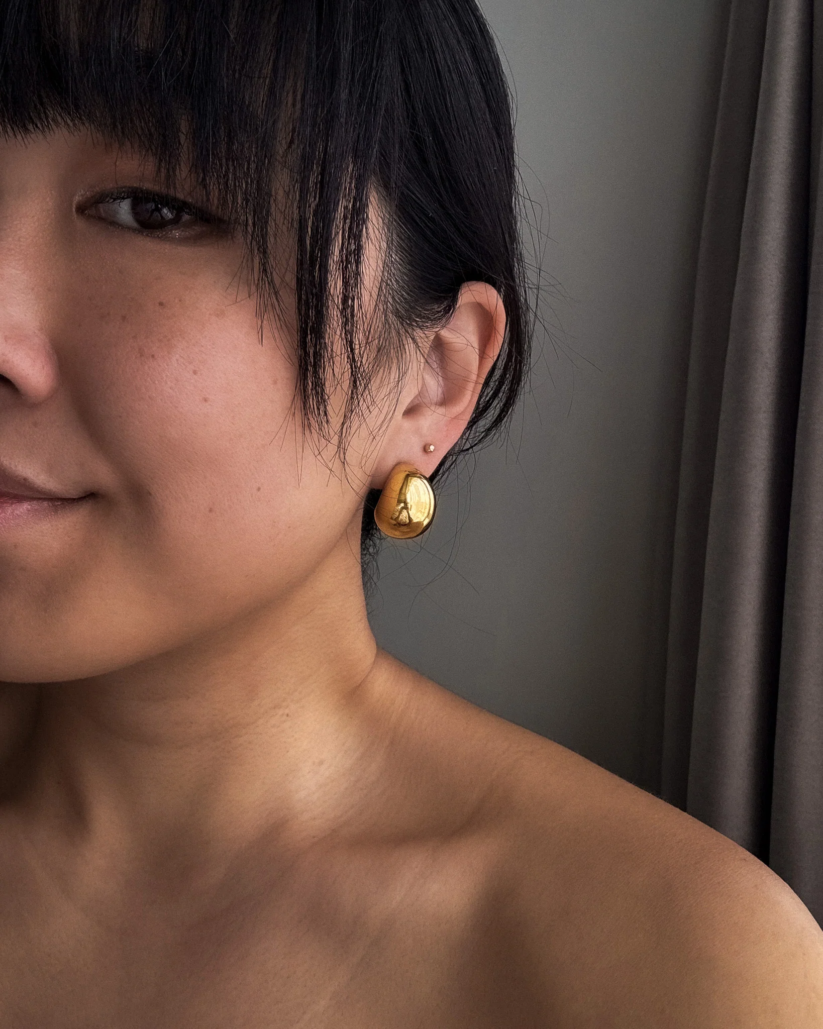 Large Dome Earrings - Image 6