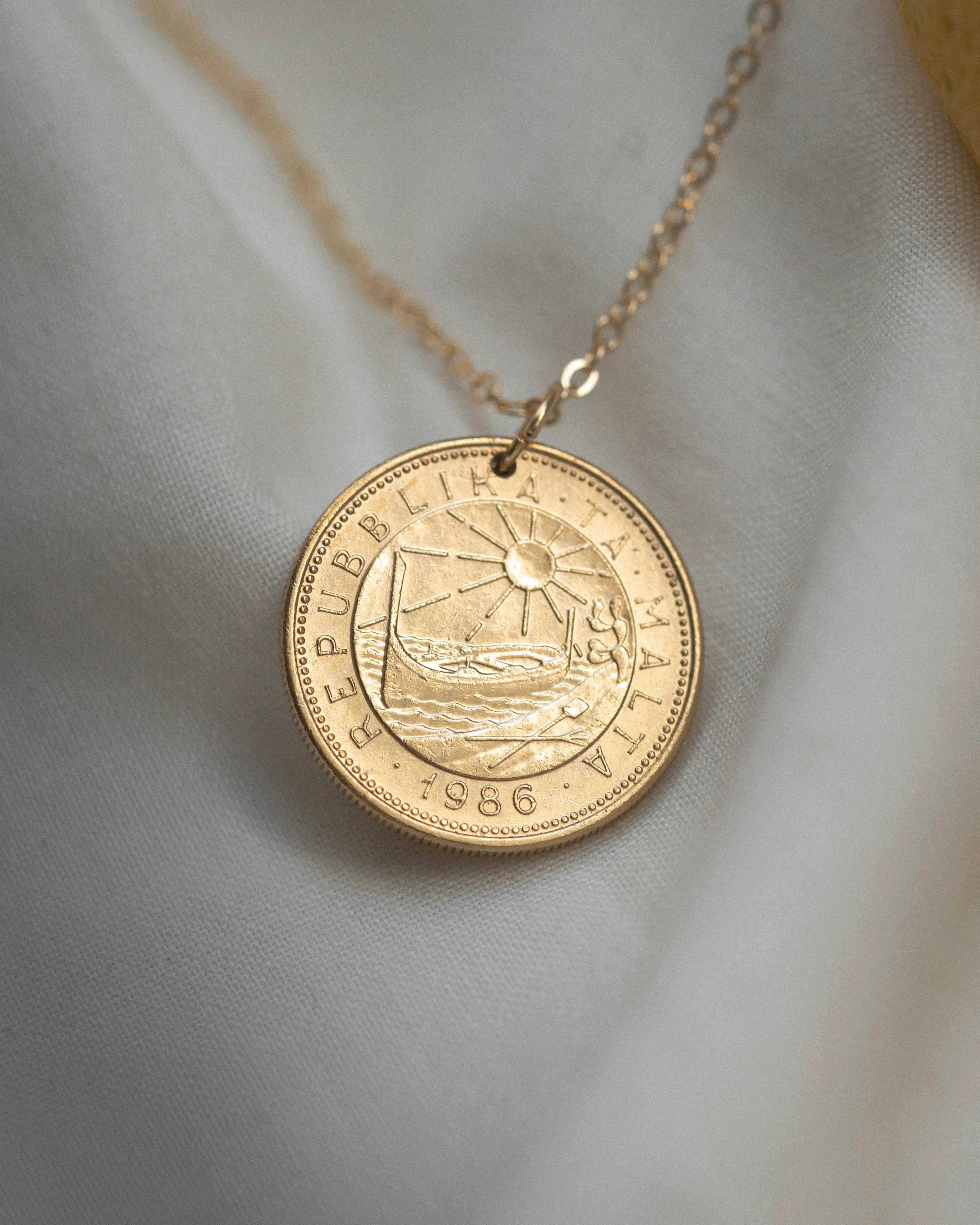 Malta | Sun & Sea Coin Necklace - Image 2