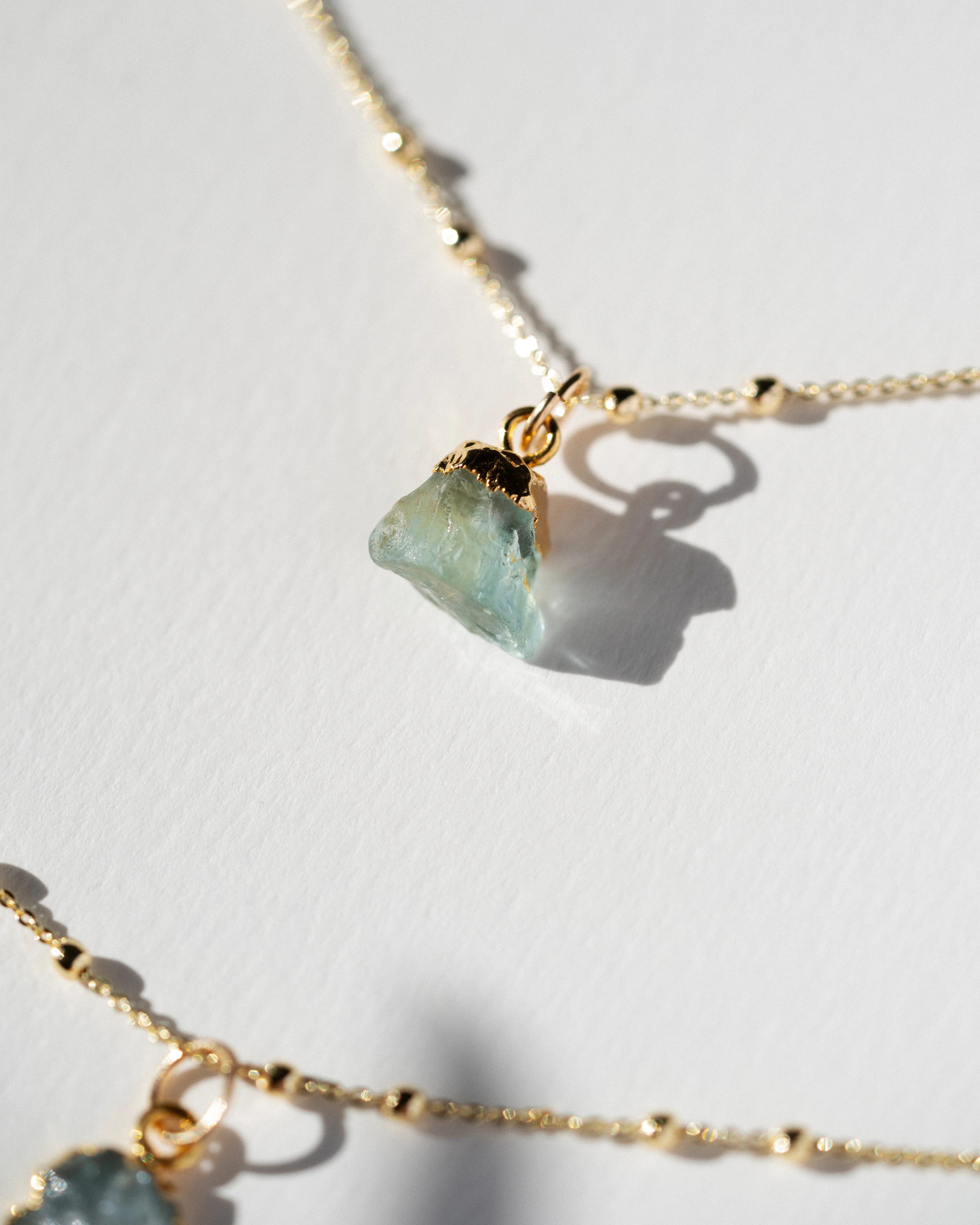 March Birthstone | Aquamarine Necklace - Image 9