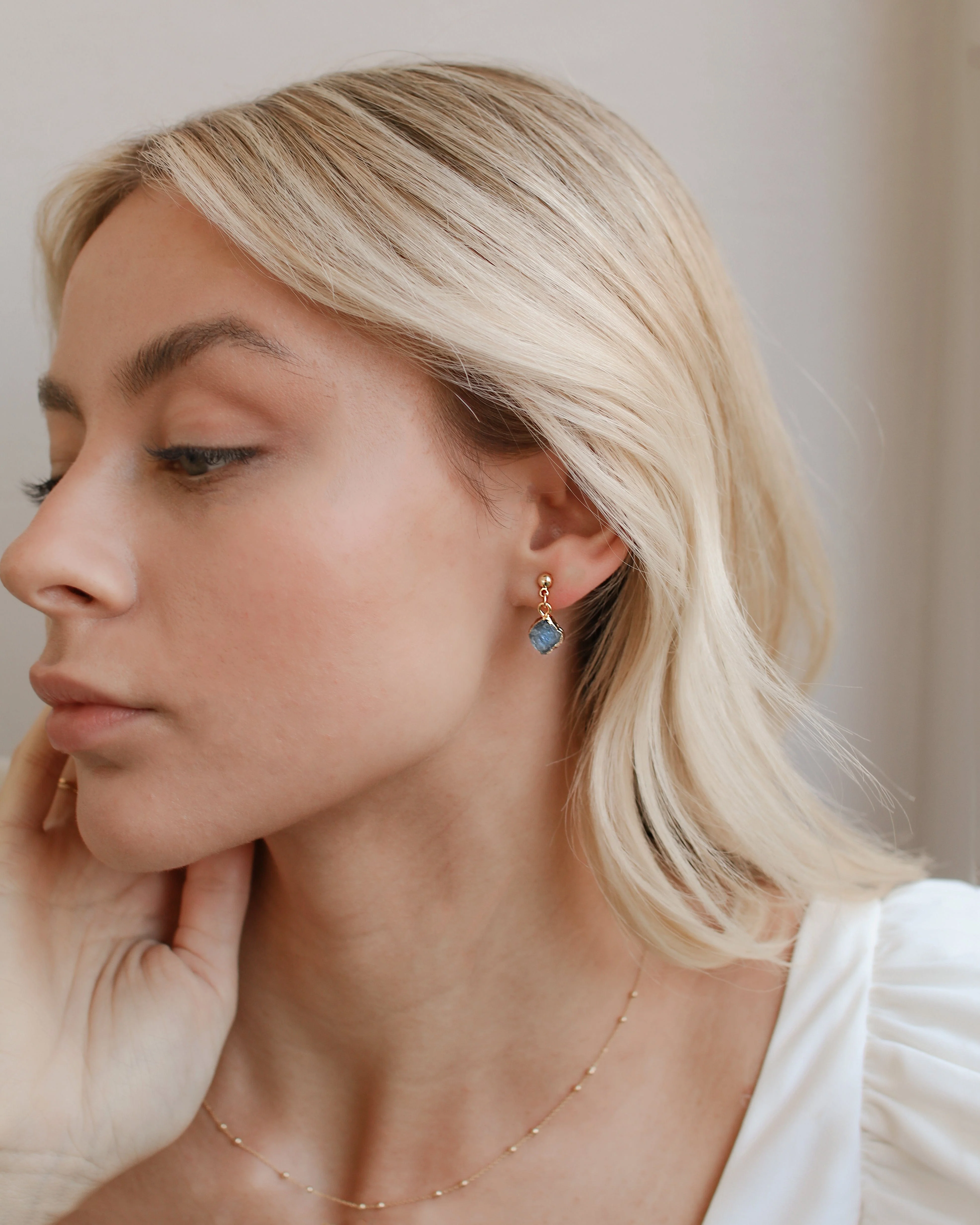 March Birthstone | Aquamarine Earrings - Image 5